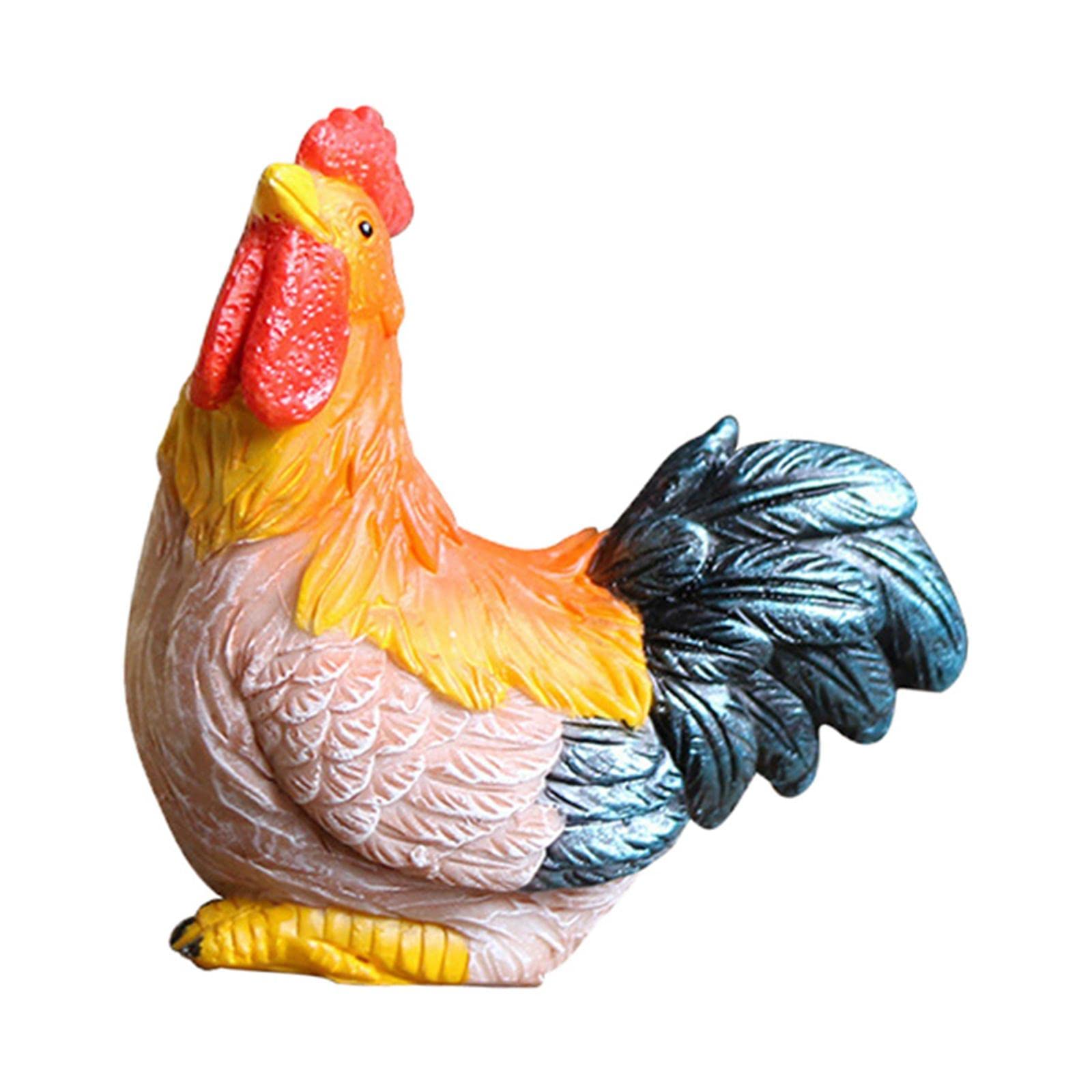LYLA Chick Statue Sculpture Yard Art Hand Painted for Outdoor Indoor Garden Decor Little Rooster-image-33