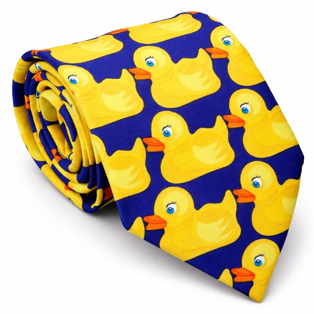 Ll Men's Yellow L&L® Duck Tie Marshall Barney Polyester Duck Duckie Necktie How I Met Your Mother Uk