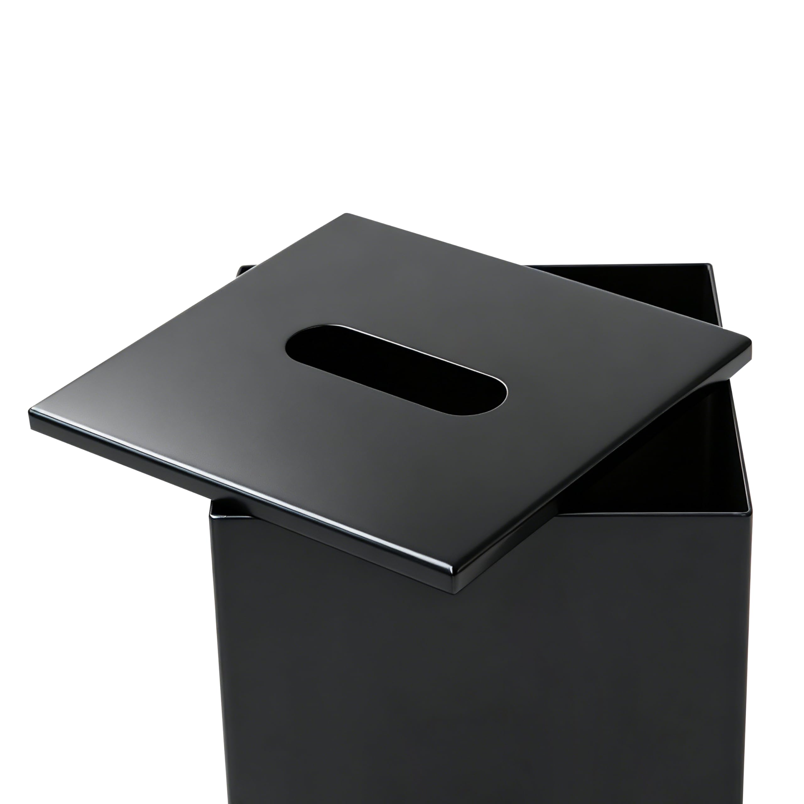 Edelstahl Toilettenpapier Aufbewahrung schwarz matt | Klopapierständer aus Edelstahl für 3 Rollen | Ersatzrollenhalter Toilettenpapier | Toilettenpapierständer | Klopapier Aufbewahrung