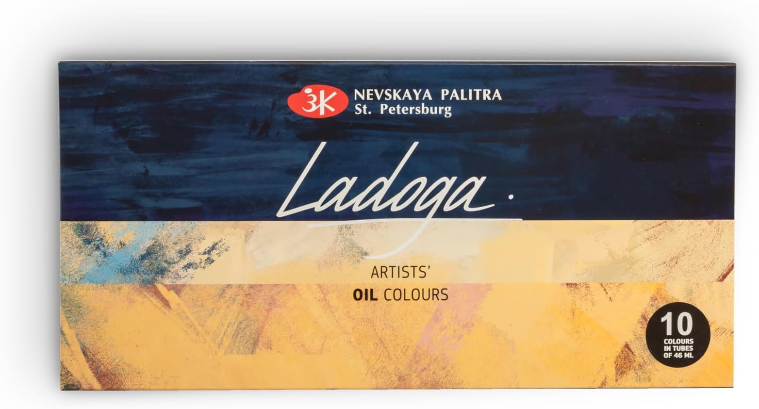 Oil Paint Set from St. Petersburg - LADOGA Extra Fine Oil Colours 10 x 46 ml Tubes - Nevskaya Palitra