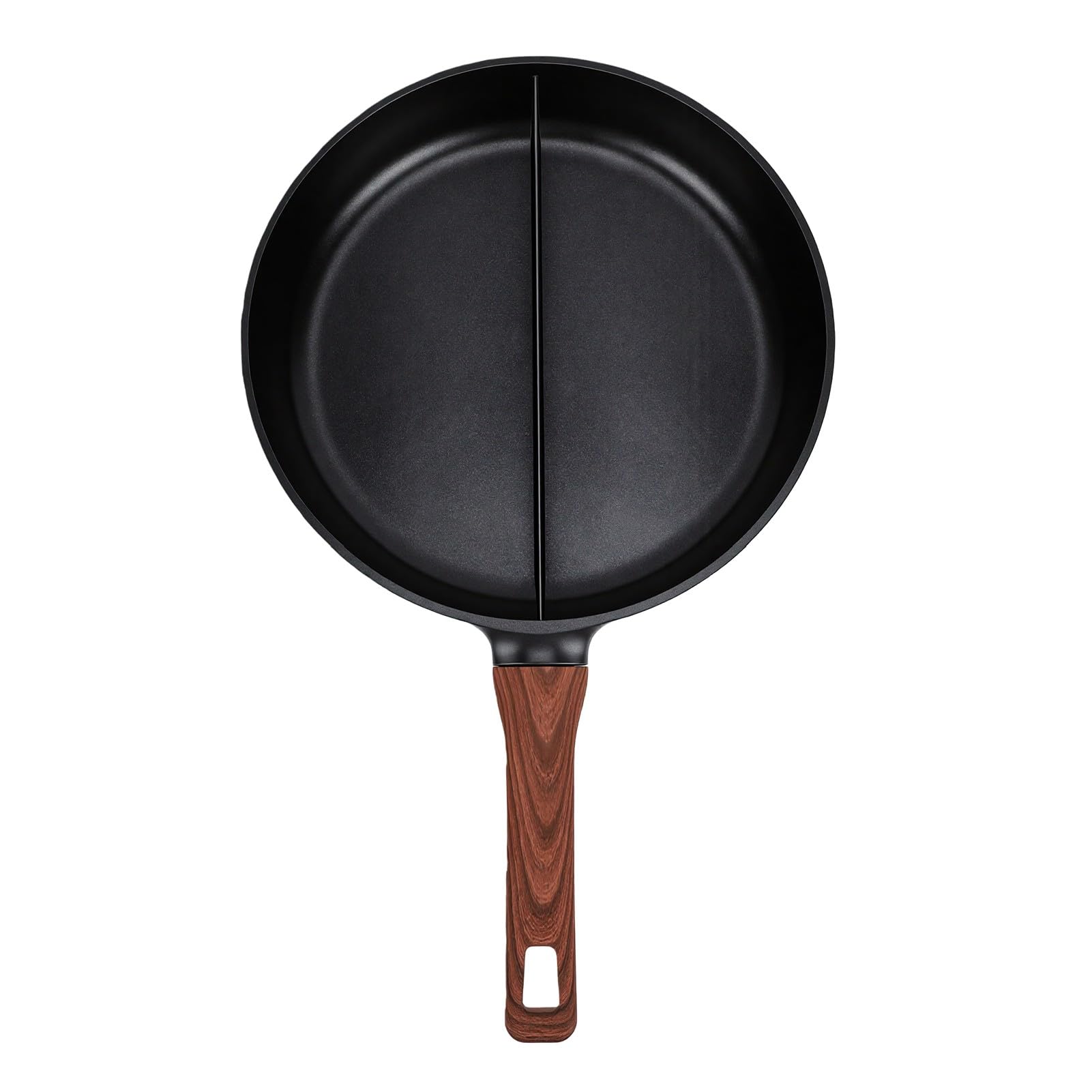 Zerodis Poêle Antiadhésive 47 X 28 Cm Fond Induction Manche Bois (Deux