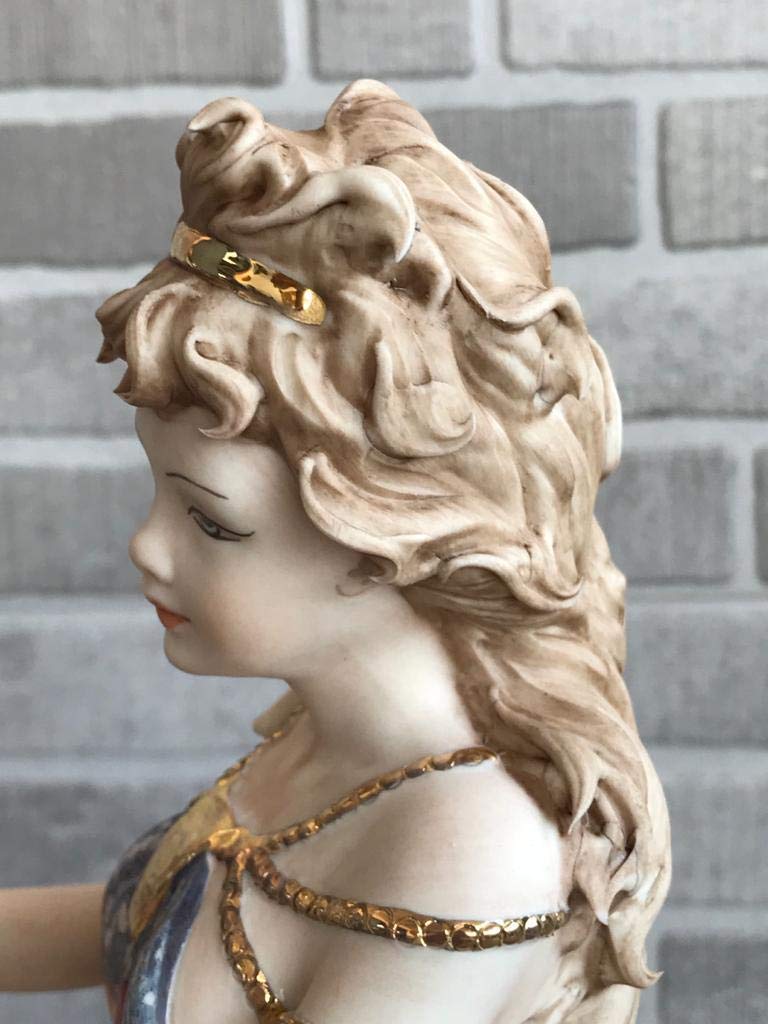 Amazon.com: Sabadin Vittorio Lady Harp H 41 cm/H 16.4 in Porcelain