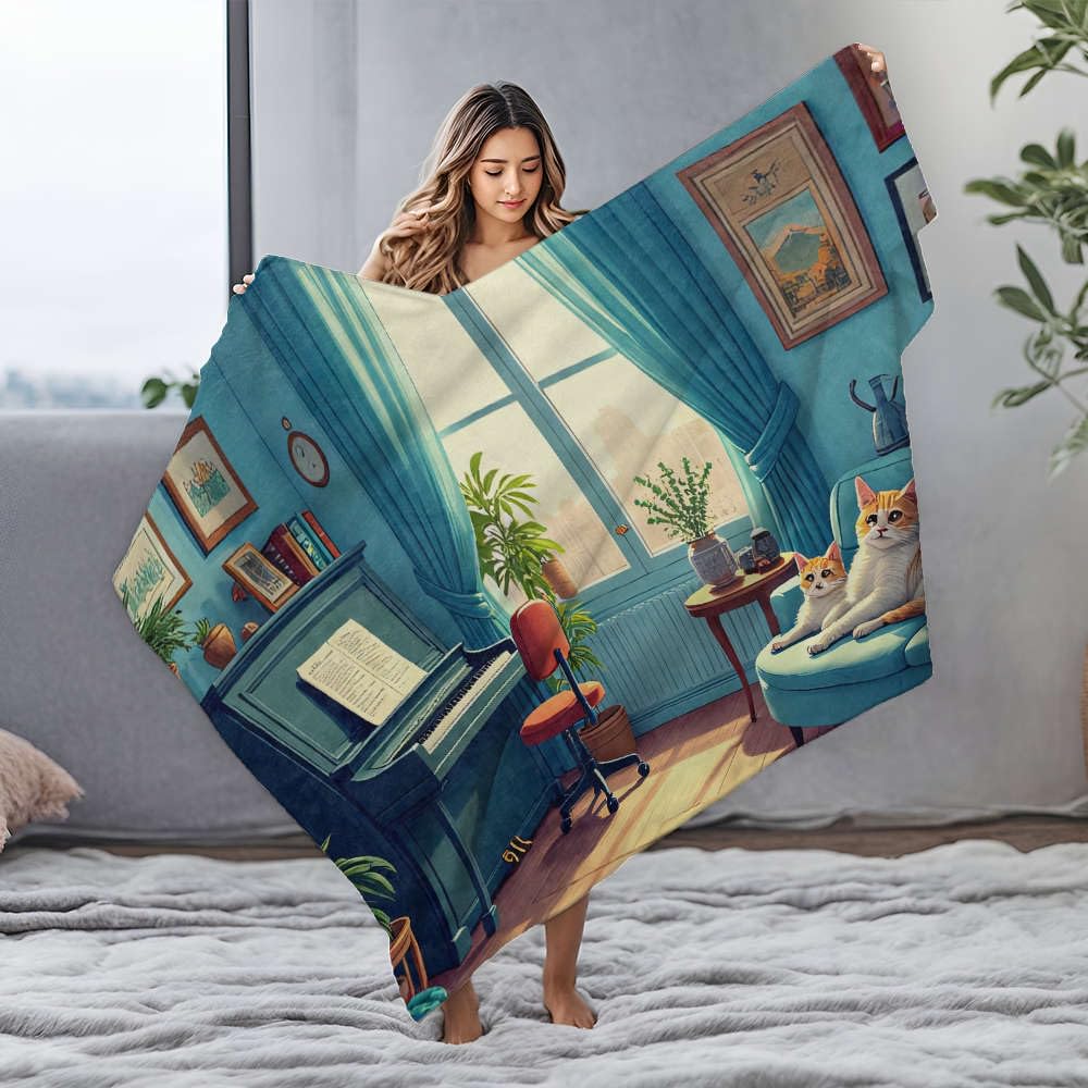 Couverture imperméable pour canapé protégeant des taches de chat