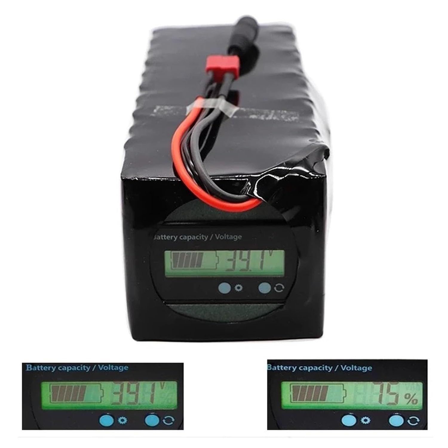Batería For Bicicleta Eléctrica De 24 V, 50 Ah, For 6S4P Con Tablero Protección BMS Cargador For Motor Scooter Eléctrico 100 W - 500 XT60,24V(T)