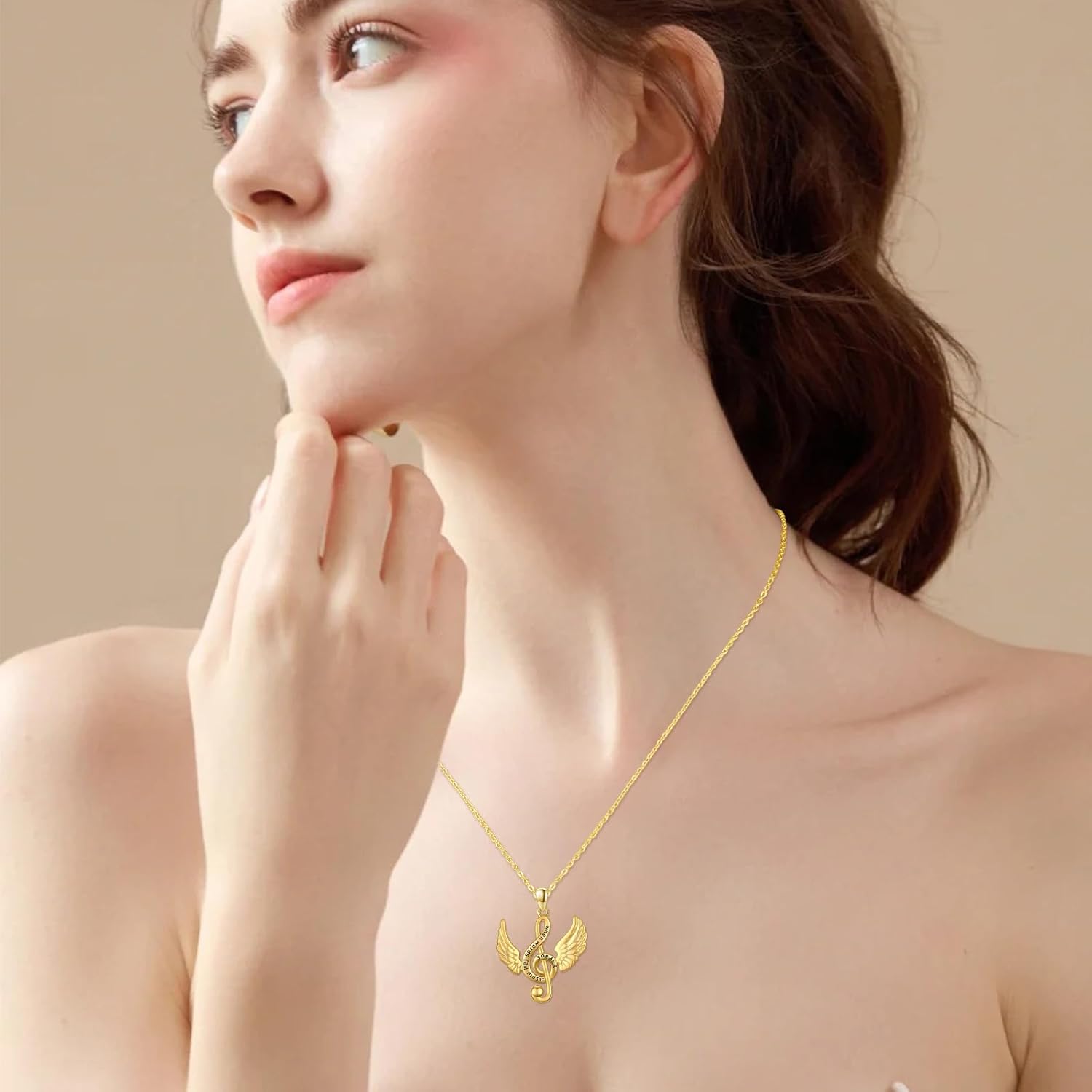 925 Sterling Silver Guitar/Music Note Necklace Guitar Pick/Treble Clef Pendant Necklace Music Punk Rock Hip Hop Jewelry for Guitarist Musician Women Men - Image 2