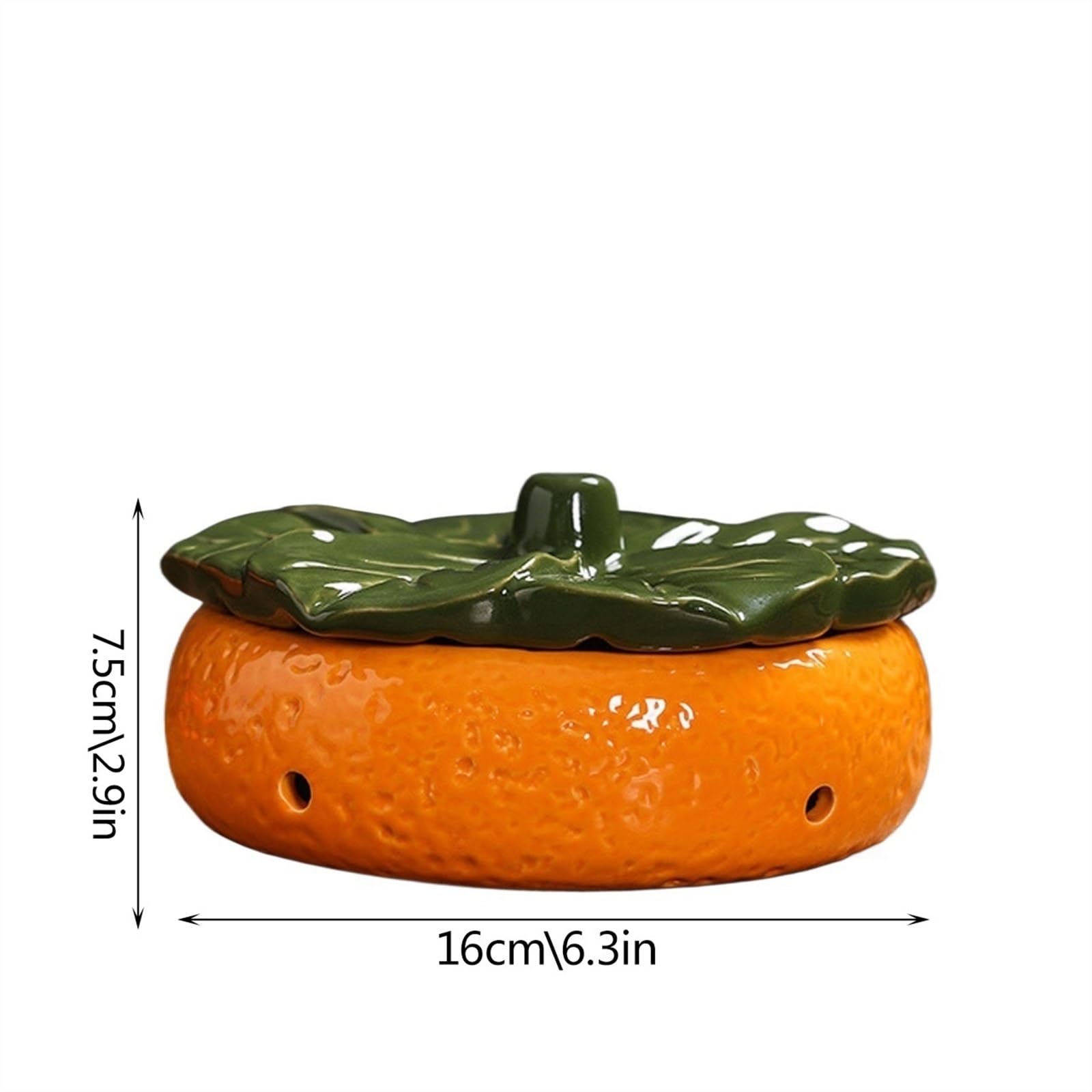 Kreative Keramik Kartoffel Aufbewahrungsbox Küche Orange Shaped Zwiebel Aufbewahrung Atmungsaktiver Kartoffel Aufbewahrung