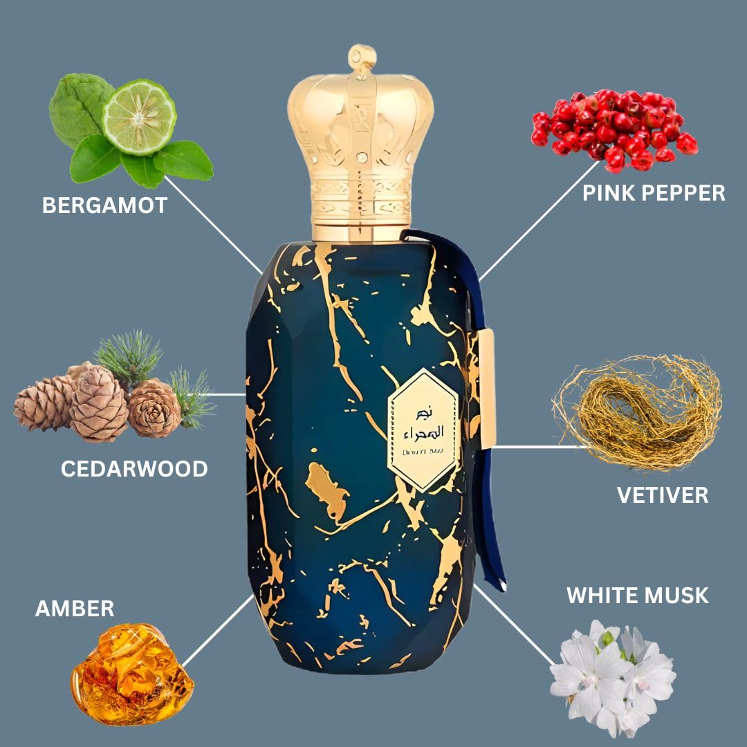 Desert Star Eau De Parfum Spray 100ML (3.4 OZ) Long Lasting Arabian Perfumes for Women & Men - Premium Fragrance with Citrus, Cashmere Wood & Spicy Pink Pepper Notes - Unisex Perfume - Image 4