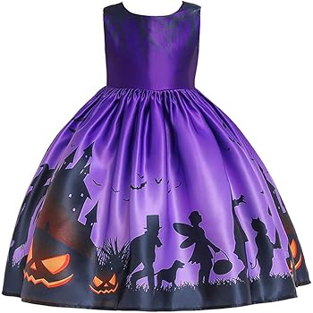 Amazon Co Jp ハロウィン 仮装 子供 Mimoonkaka ドレス 女の子 ワンピース コスプレ 衣装 キッズ 可愛い チュチュドレス ガールズ コスチューム 魔女 プリンセスドレス パープル100 ベビー マタニティ