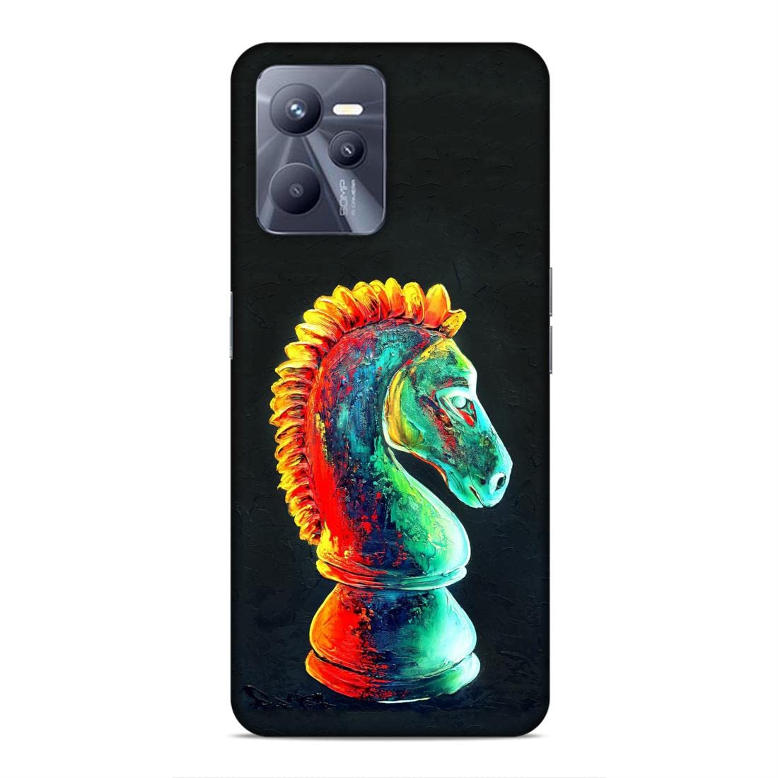 ragyColorful Designer Printed Mobile Back Hard Case and Cover for Realme C35 / Realme Narzo 50A Prime Horse, Chess Board, Game Love-857