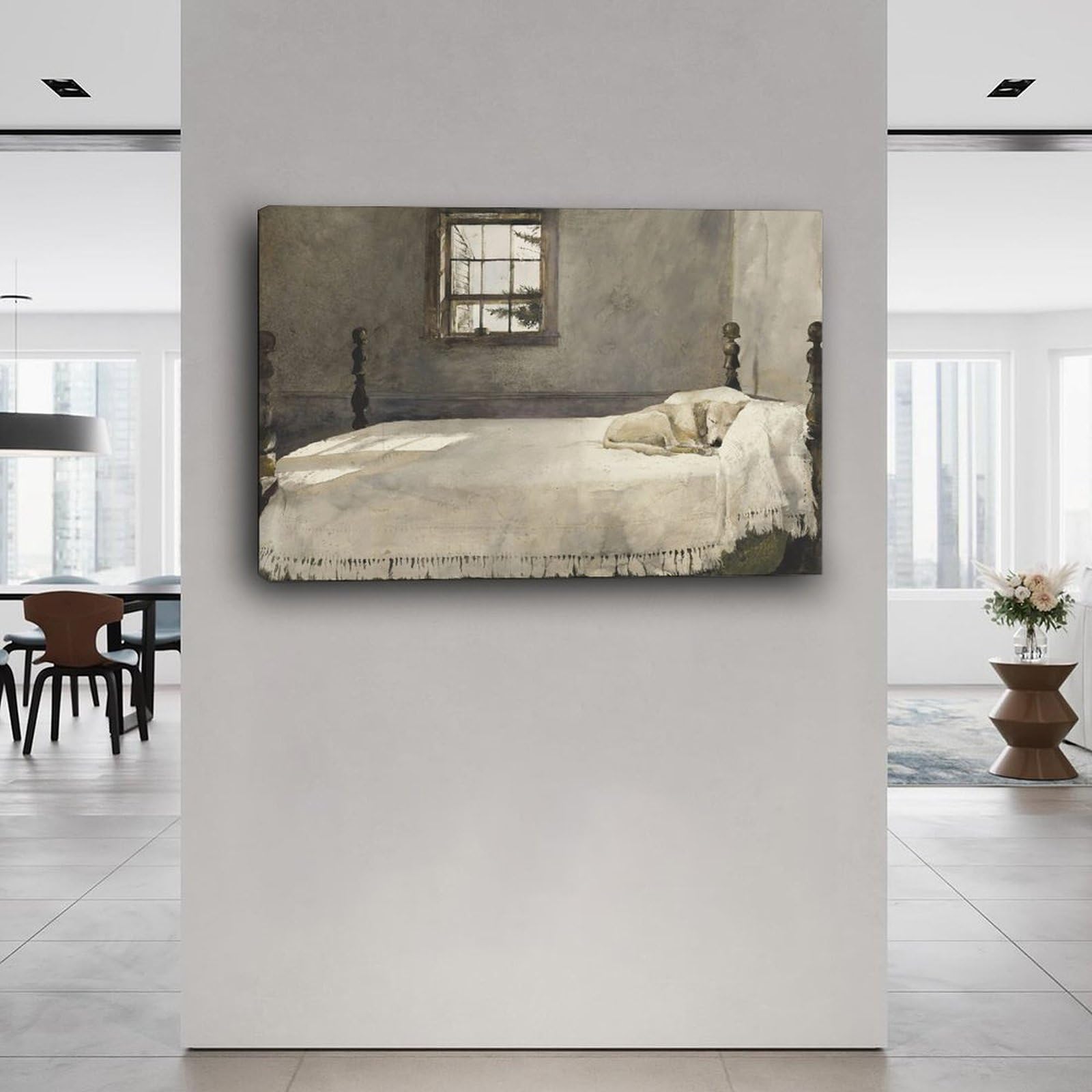 Amazon.com: Master Bedroom by Andrew Wyeth Circa 1965 Dog Resting
