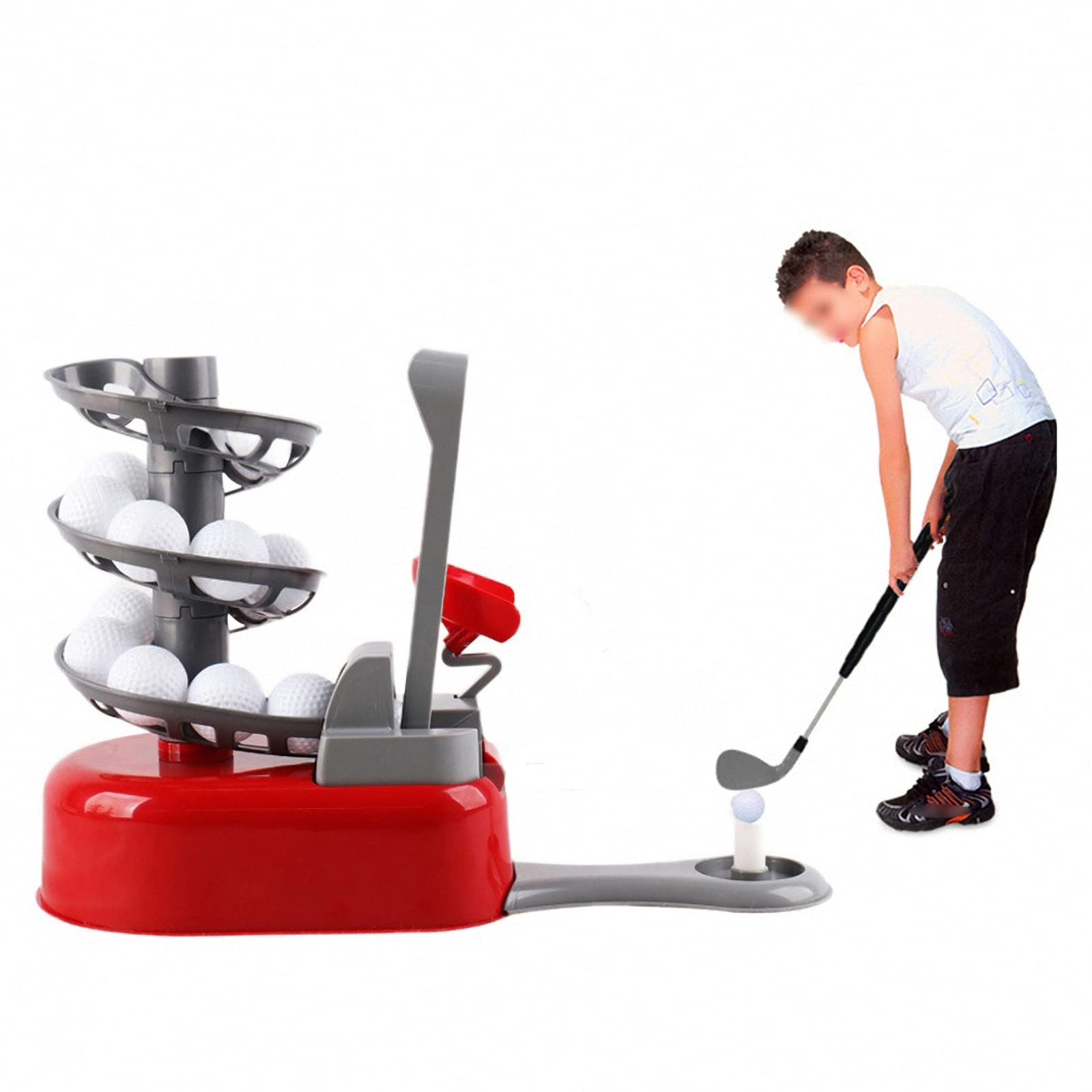 Zestaw maszyn golfowych dla dzieci, do użytku wewnątrz i na zewnątrz, przenośny sprzęt treningowy do golfa, prezent dla dzieci - dla 3+