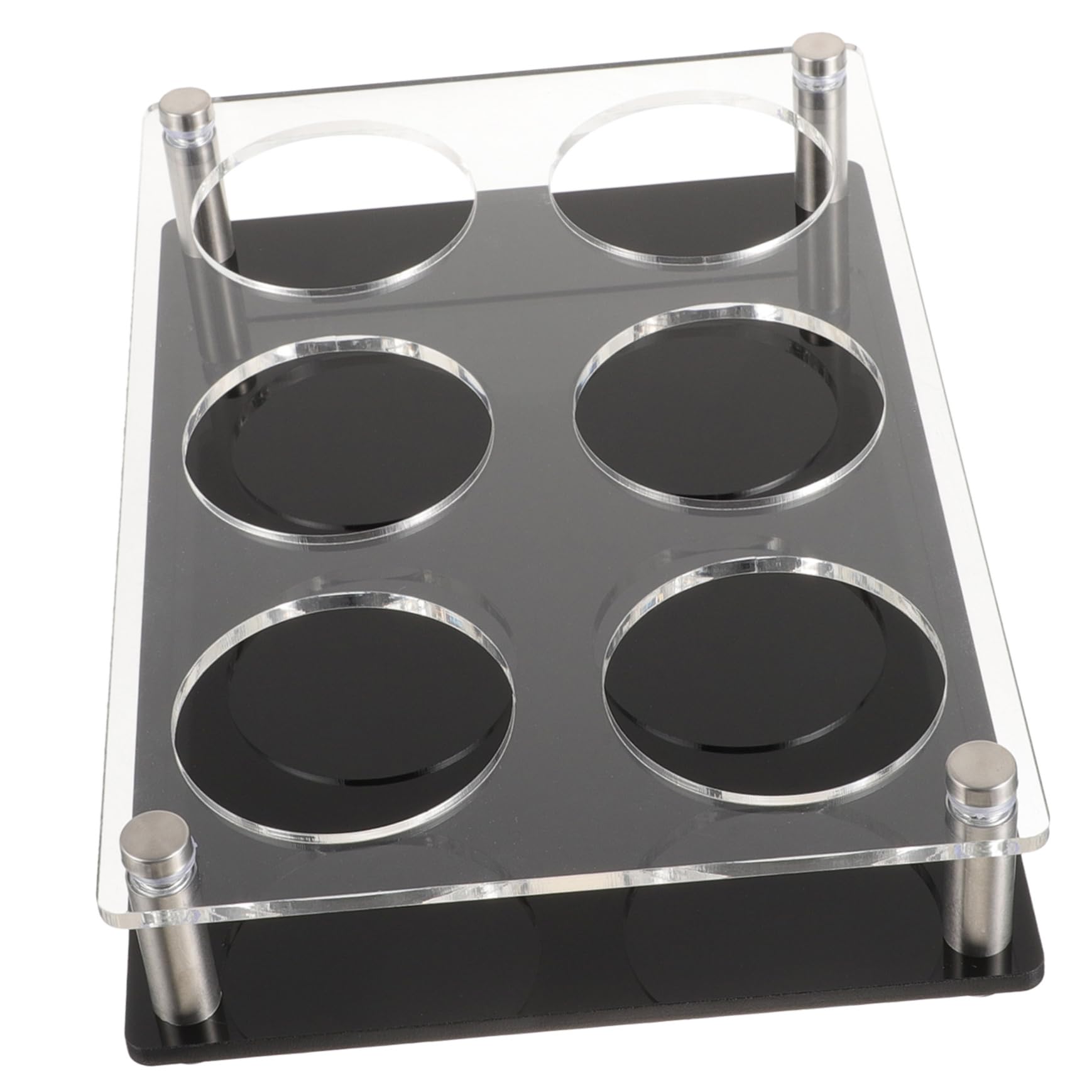 Alipis Bandeja para servir vasos de Pararse mesa cóctel tapa vino colgador tazas colgador de tazas organizador de vasos de soporte para vasos de solamente Acrílico