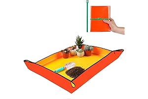 Large Repotting Mat for House Plants Transplanting and Potting Soil Mess Control,...