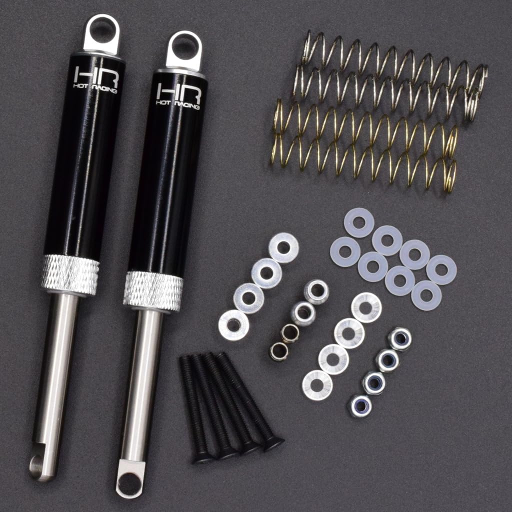 Hot Racing TD100T08 Silver Internal Spring Air Shocks 100mm