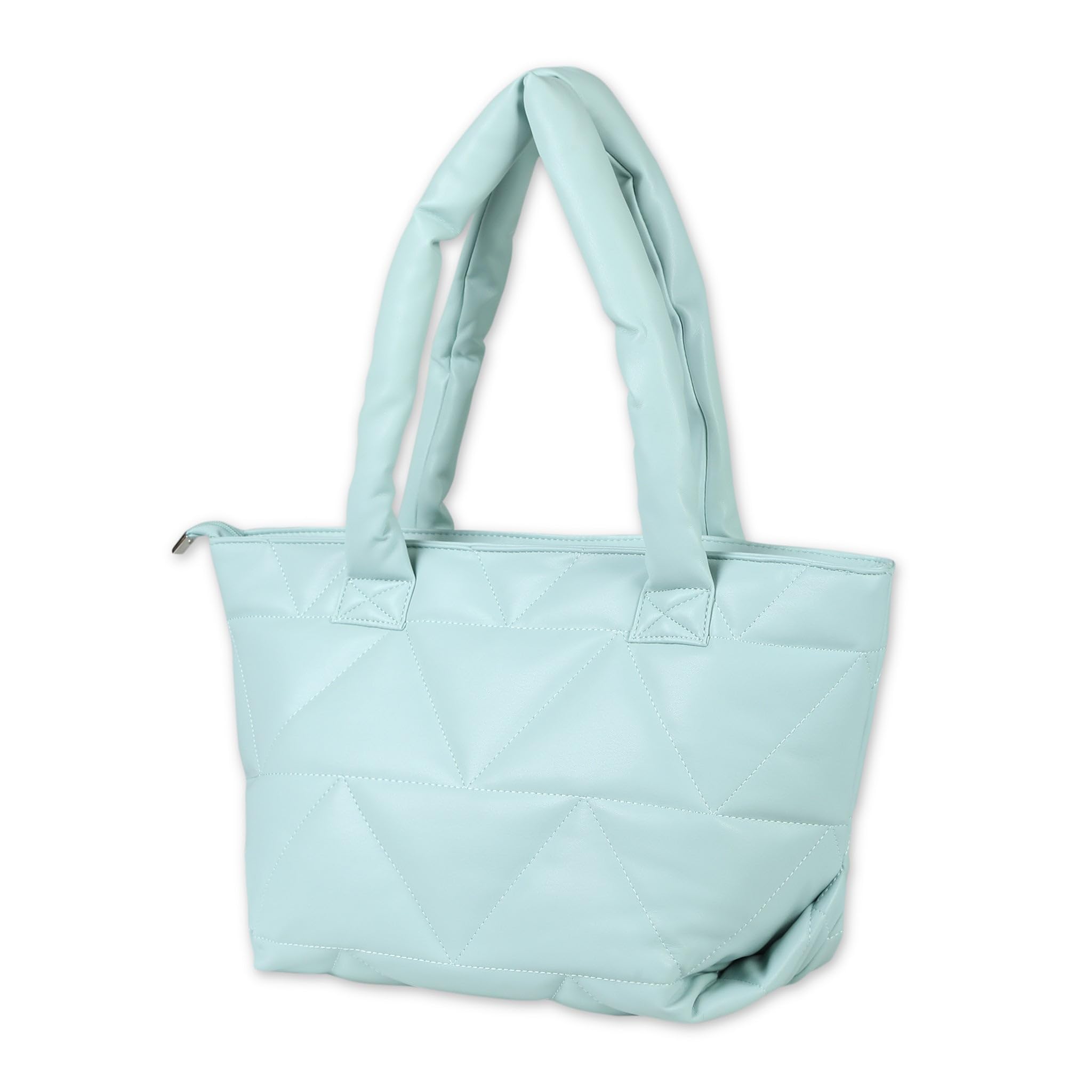 Uni Seoul Padded Soft PU Leather Tote Bag | Large Capacity Shoulder Bag | | Green | (B0D9JQPQQR) Amazon Price History, Amazon Price Tracker