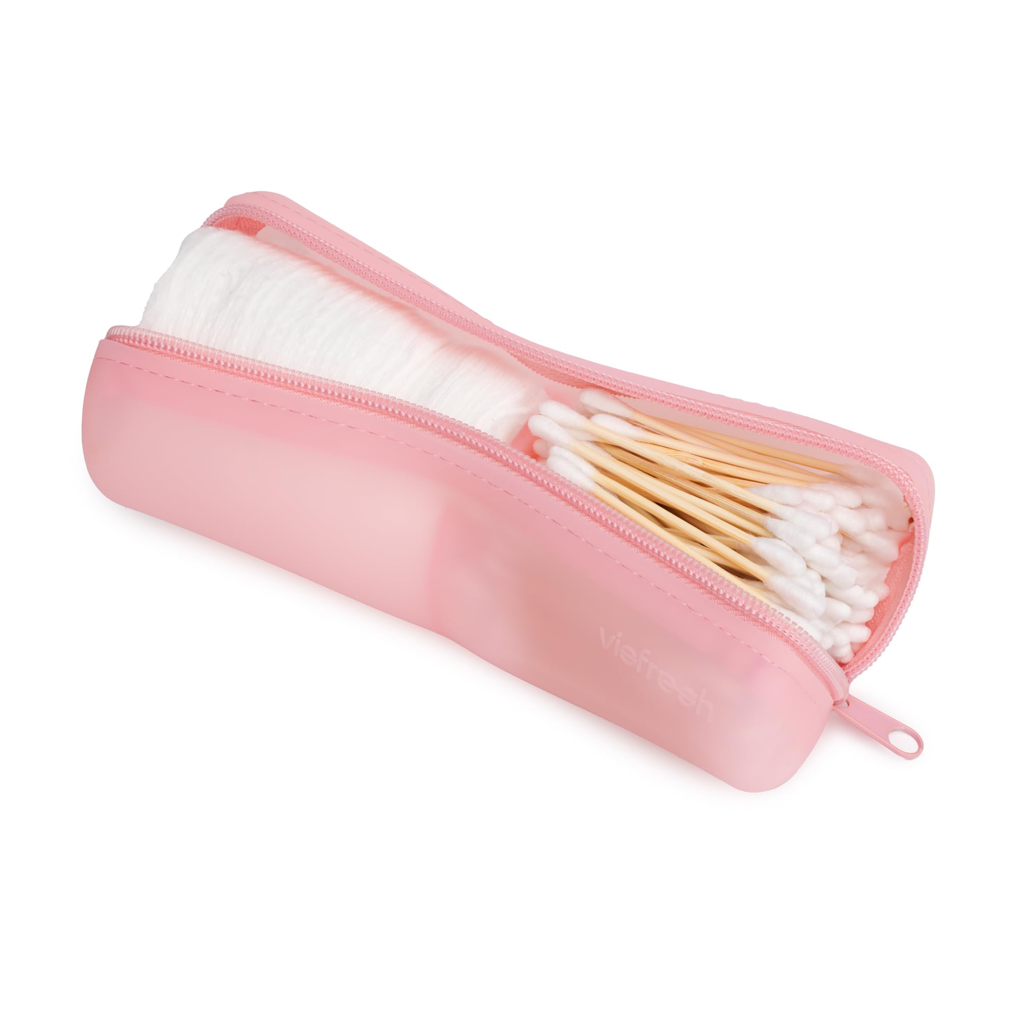 Cotton Round Swab Travel Case 2 in 1 Portable Hair Accessories Organizer Hair Tie and Bobby Pin Holder