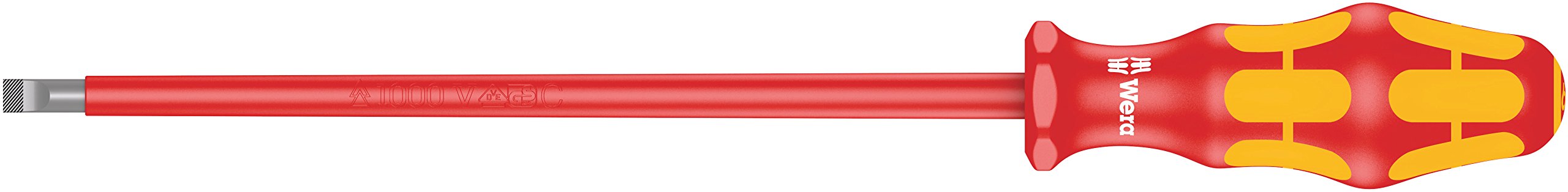 Wera Silver Kraftform Plus Series 100 Vde 160 I Insulated Screwdriver For Slot Screws With Lasertip
