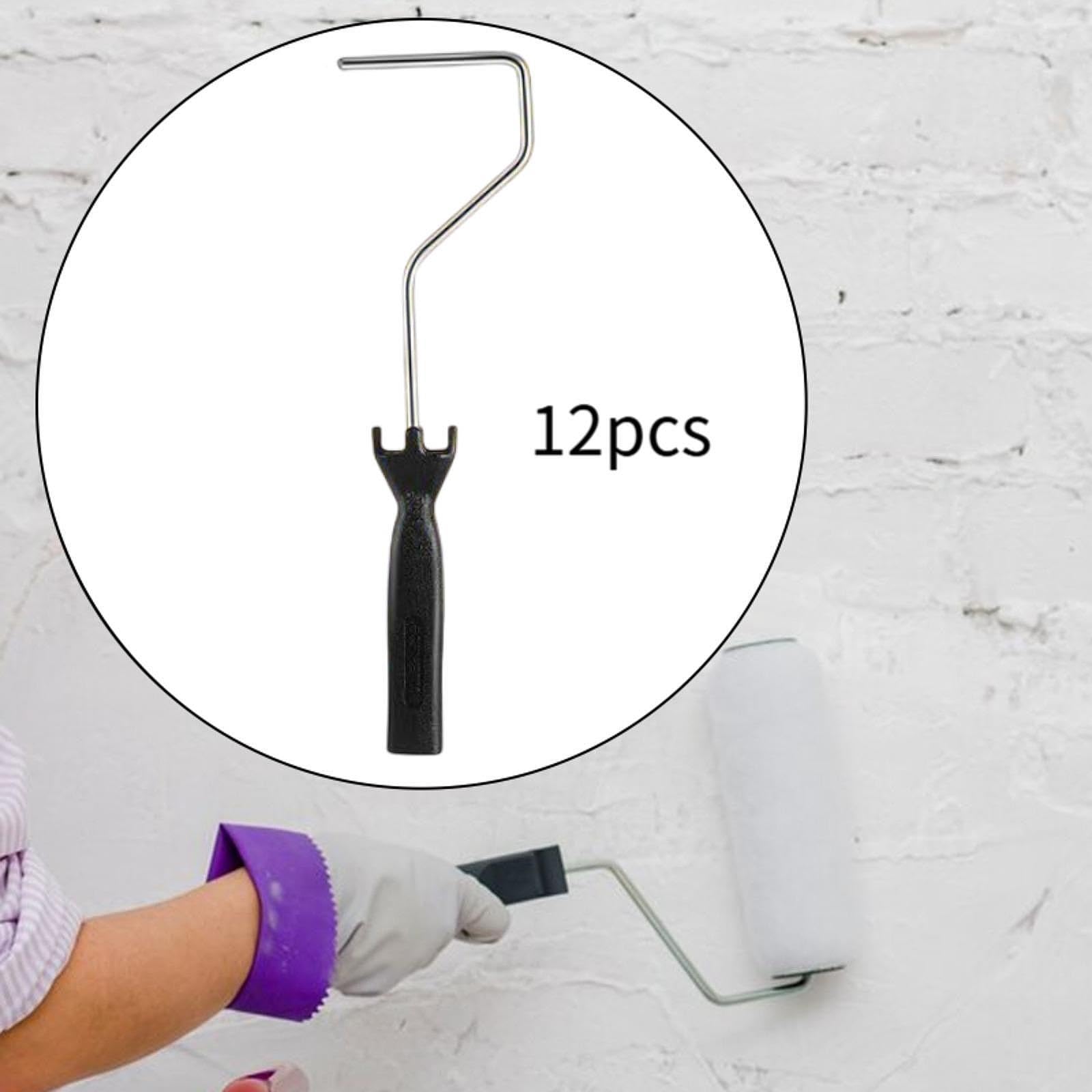 Qianly Le Cadre à Rouleaux de Peinture Fournit Des Fournitures Premium pour 4 Pouces de Peinture à Rouleaux de Peinture Résistant Portable Pratique Confortab, 12 Pièces