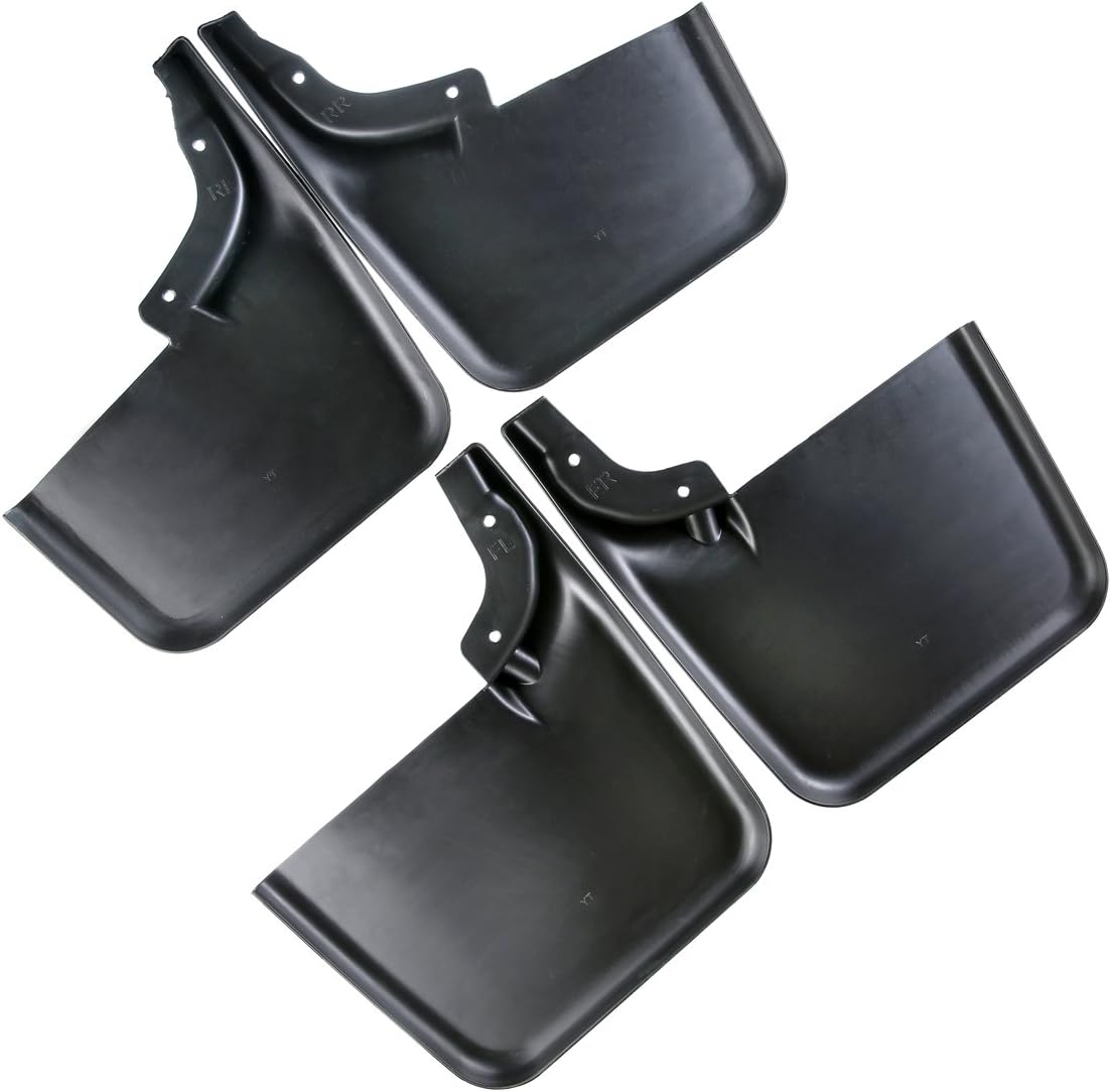 A-Premium Set of 4PCS Mud Flaps Splash Guards Mudguards Mudflaps with Hardware Kits Accessory Compatible with Ford F-150, 2004-2014, Pickup, (fits for W/O Fender Flares), Front LH RH and Rear LH RH