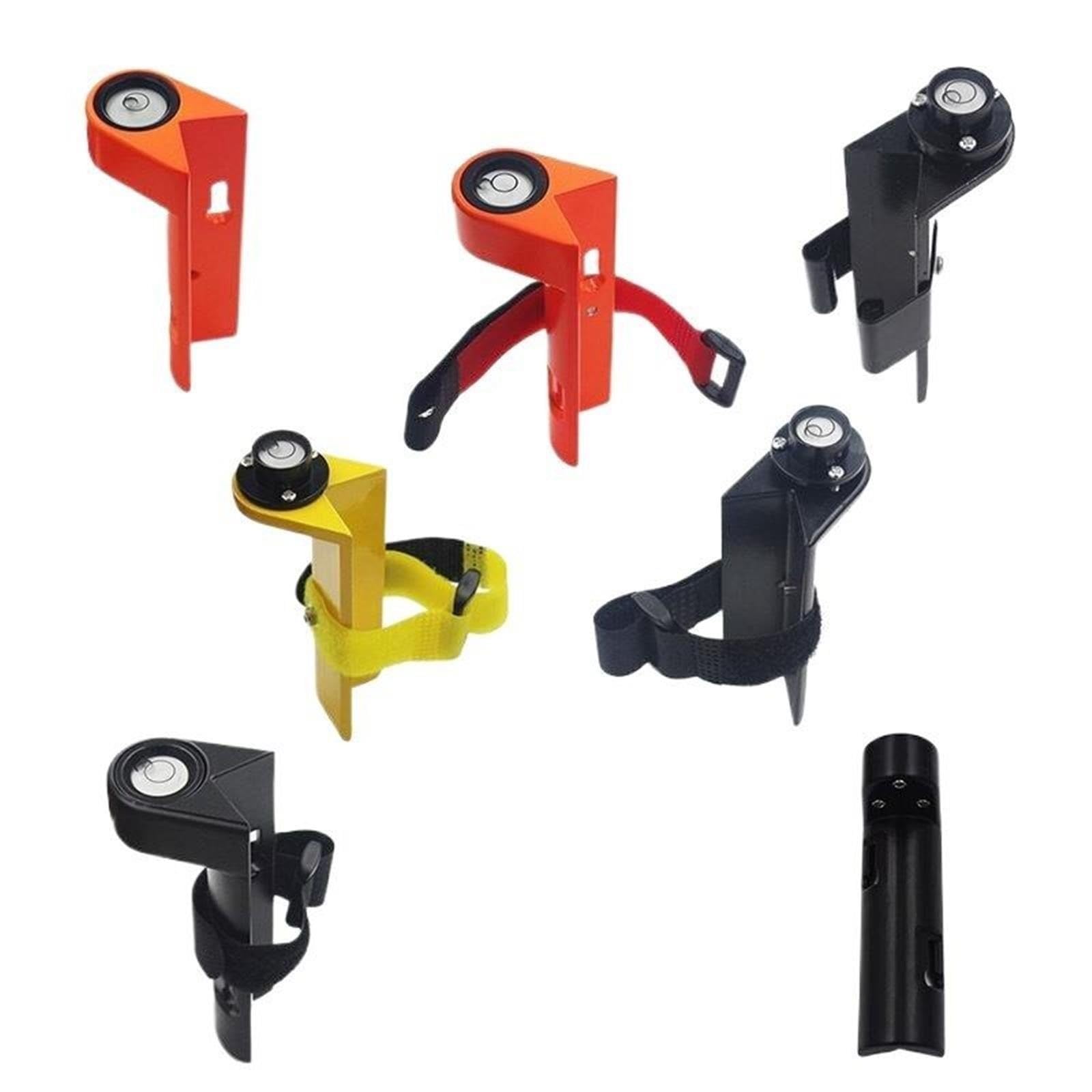 Nivelador portátil con hebilla de correa de montaje de burbuja de nivel de burbuja en ángulo recto(Yellow-30CM)