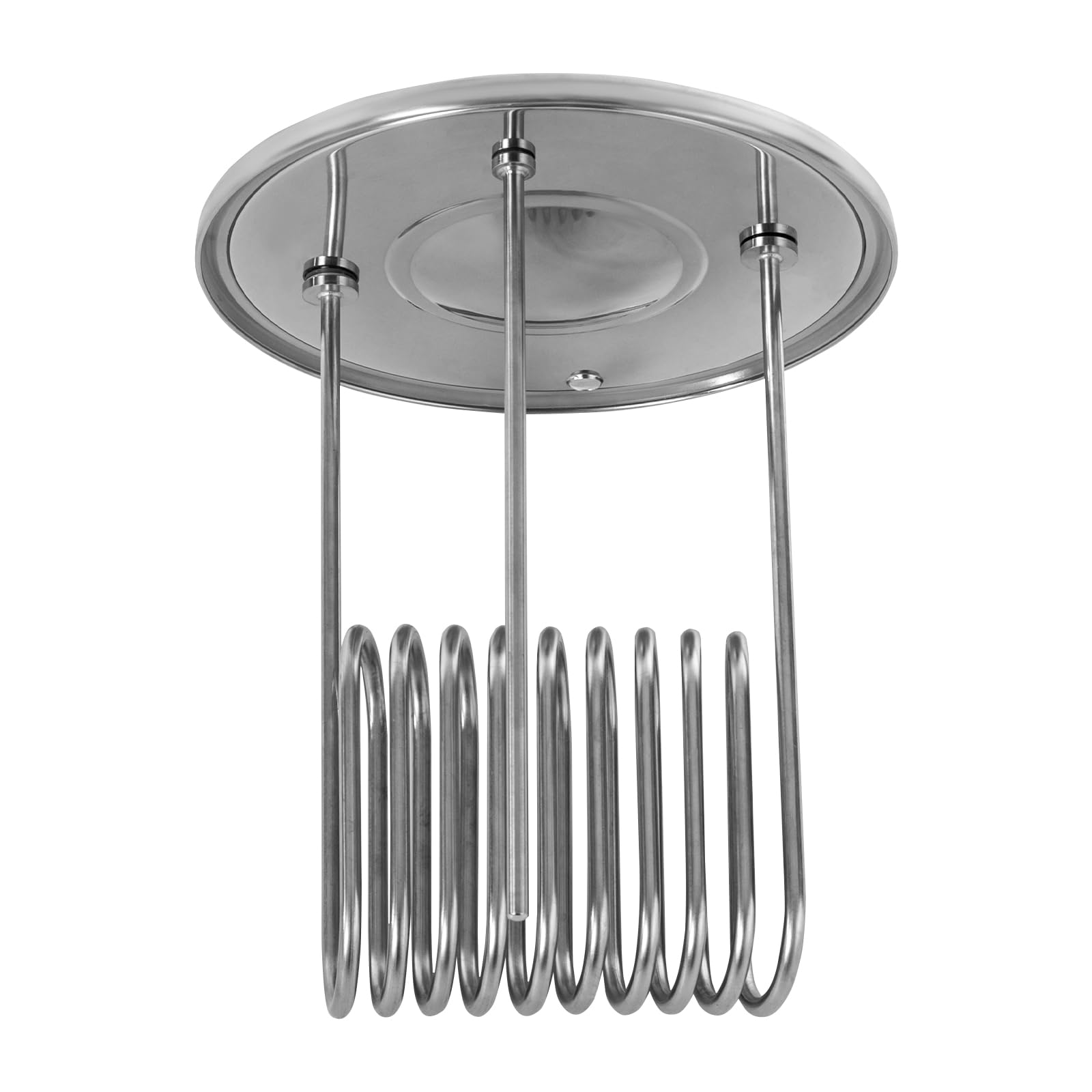 Set per la produzione di birra da 32 l con contenitore per fermentazione, in acciaio inox, sistema elettrico con spirale di raffreddamento, indicatore di temperatura, robusto e antiruggine, ideale per