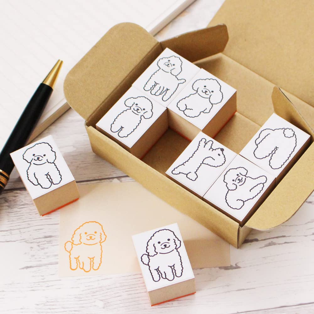 Amazon.co.jp: スタンプ かわいい はんこ トイプードル トイプー