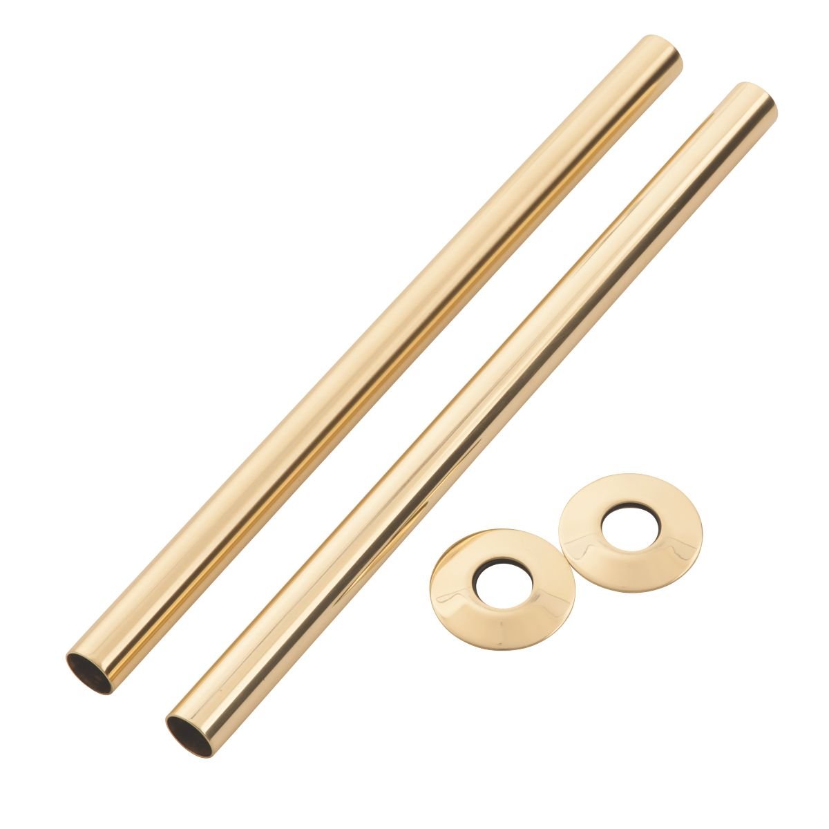 Arroll Antique Brass (Polished Brass) Pipe Shroud Kit Antique Brass 18 X 300Mm 2 Pack