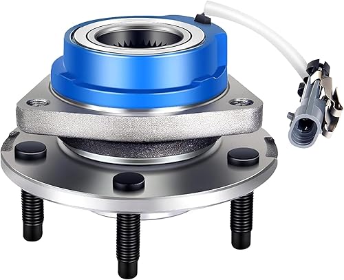 ECCPP 513121 Buje de rodamiento de rueda delantera y conjunto de rodamientos delanterotrasero 5 lengüetas con ABS para Buick Cadillac Chevy Pontiac