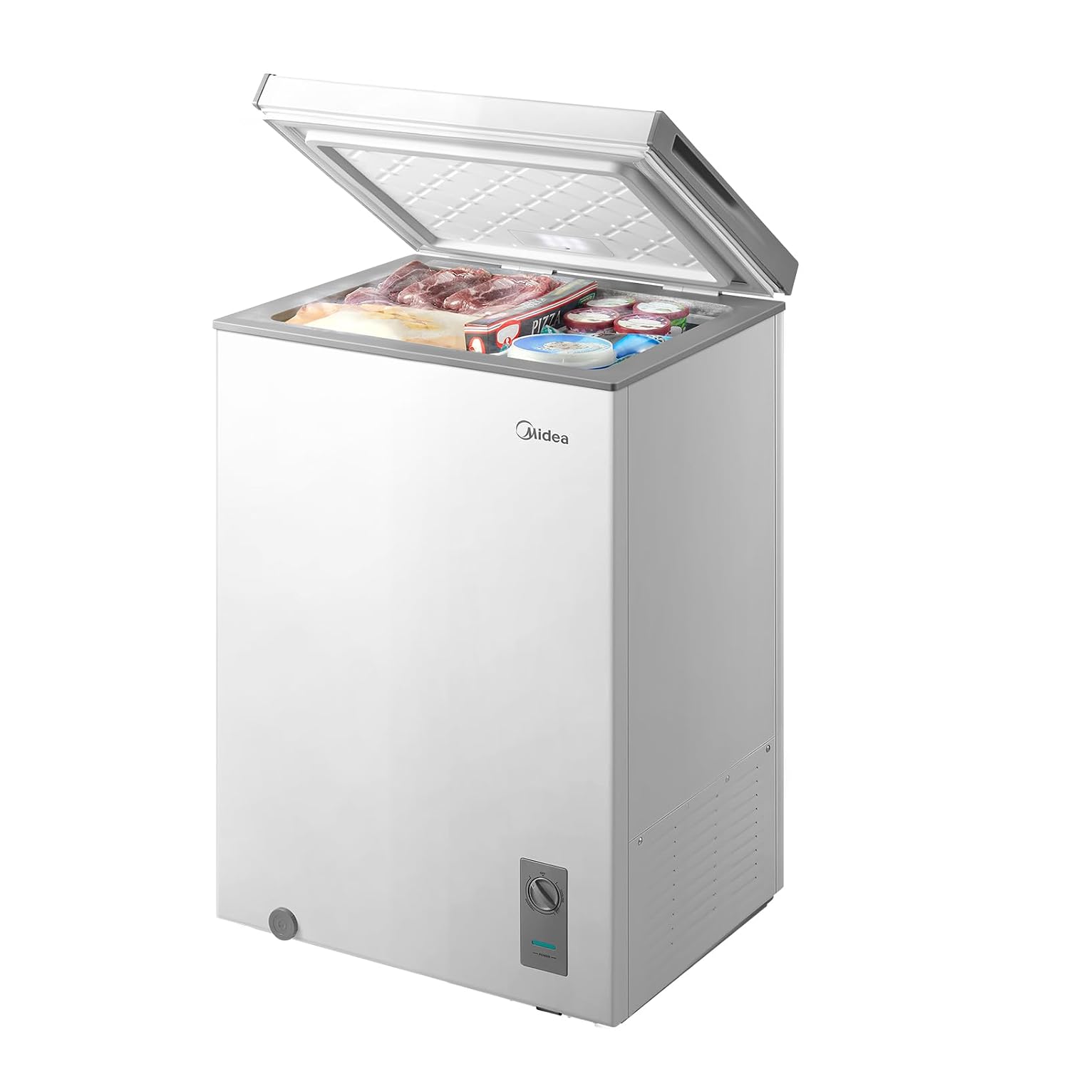 Midea MERC04C4BAWW 3.5 cubic feet convertible chest freezer in white