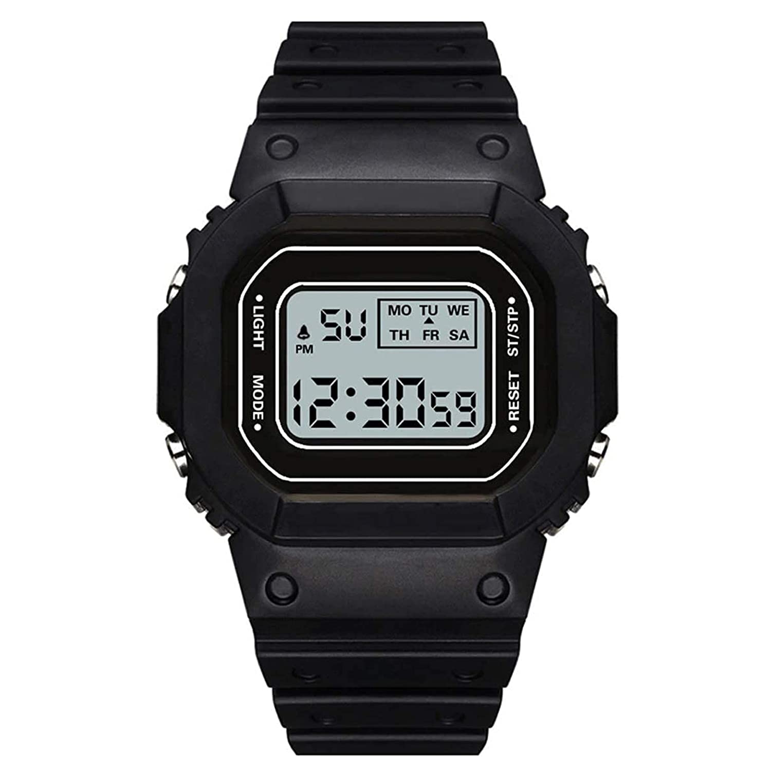 Digital Multi Color Back 7 Light Day/Date Watch for Boys & Girls