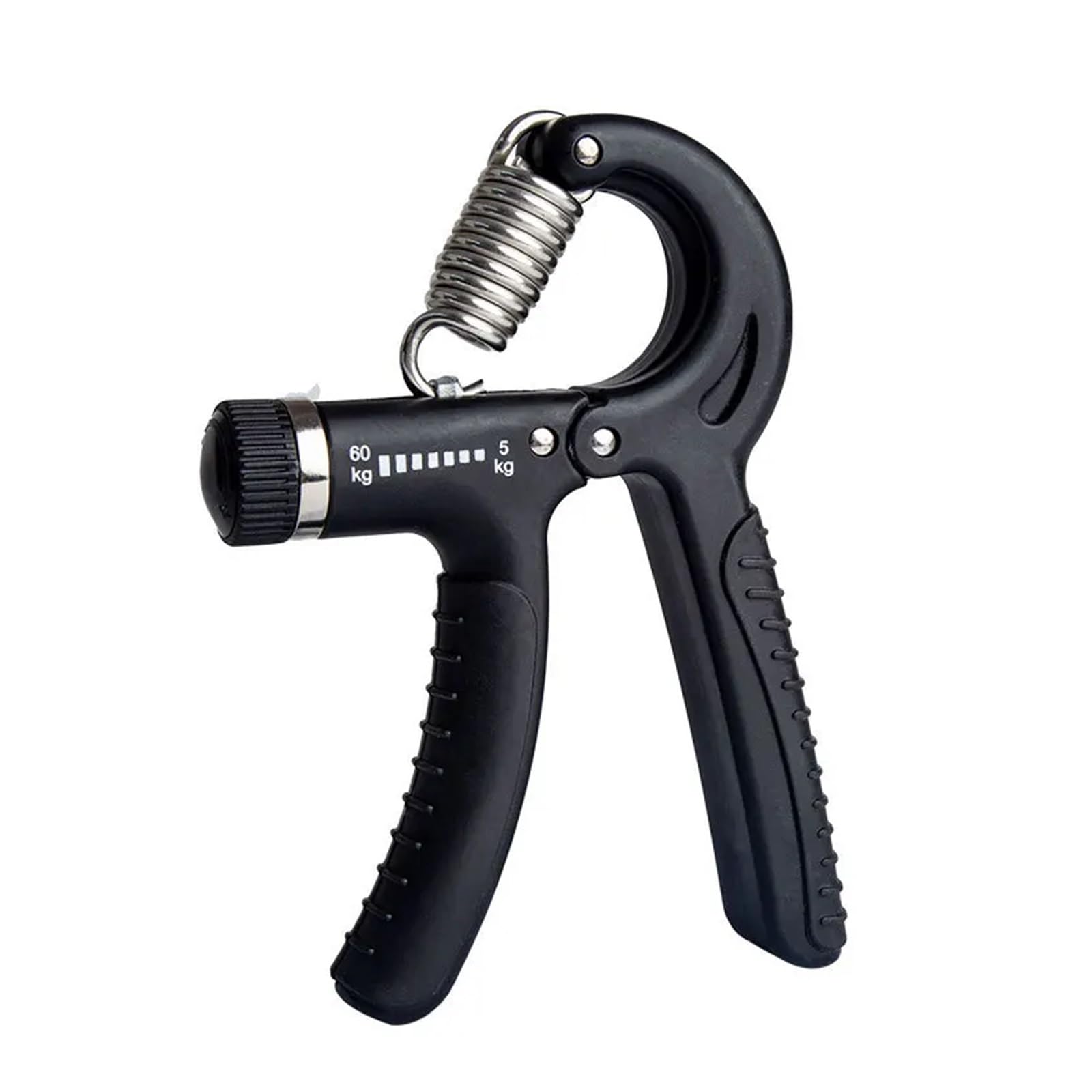 FLYIODFCXV Wrist trainer, Adjustable 5-60Kg Heavy Gripper Fitness FatGrip Wrist Increase Strength Spring Finger Pinch Carpal Expander(Black)