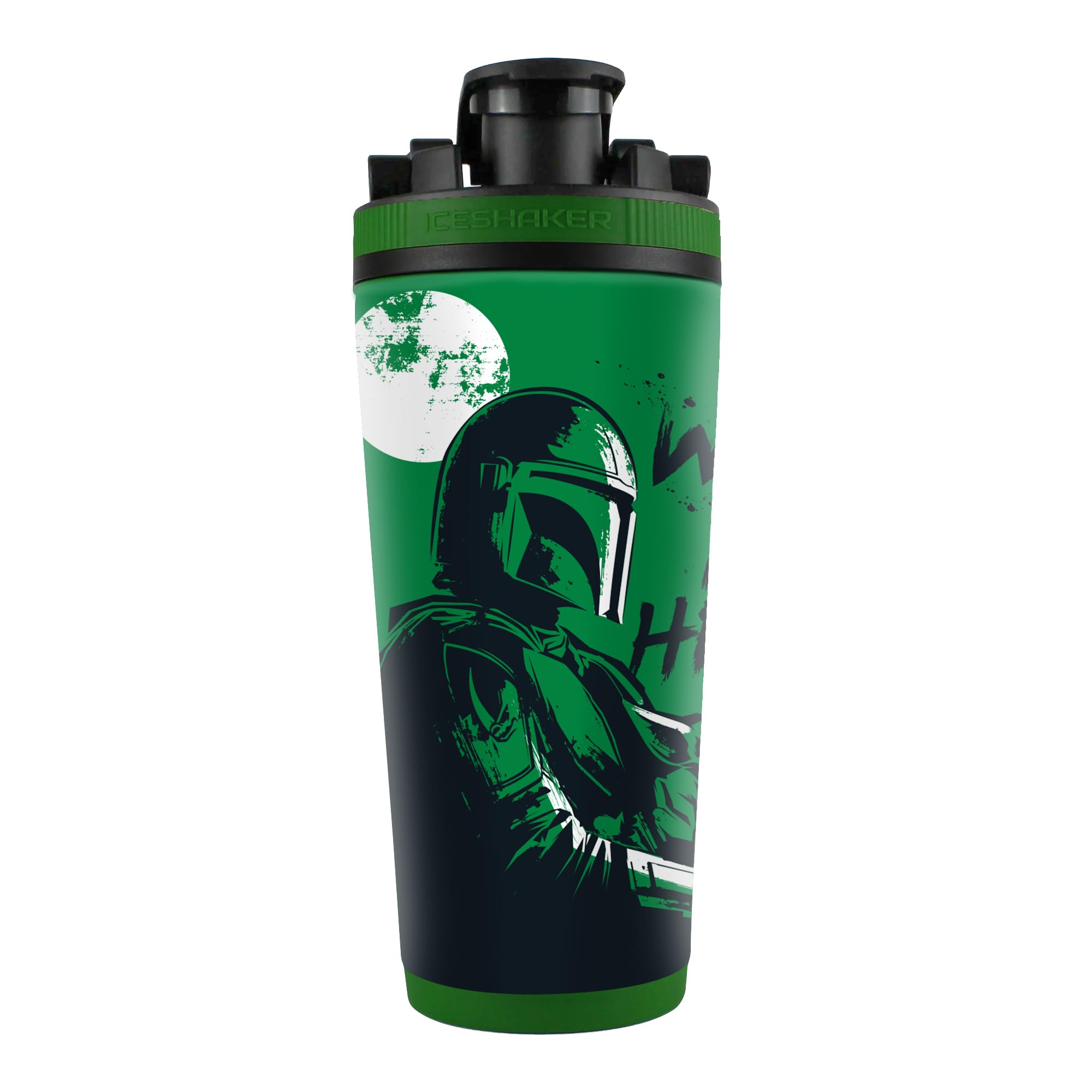 Insulated Stainless Steel Mandalorian Shaker Bottle Protein Shake