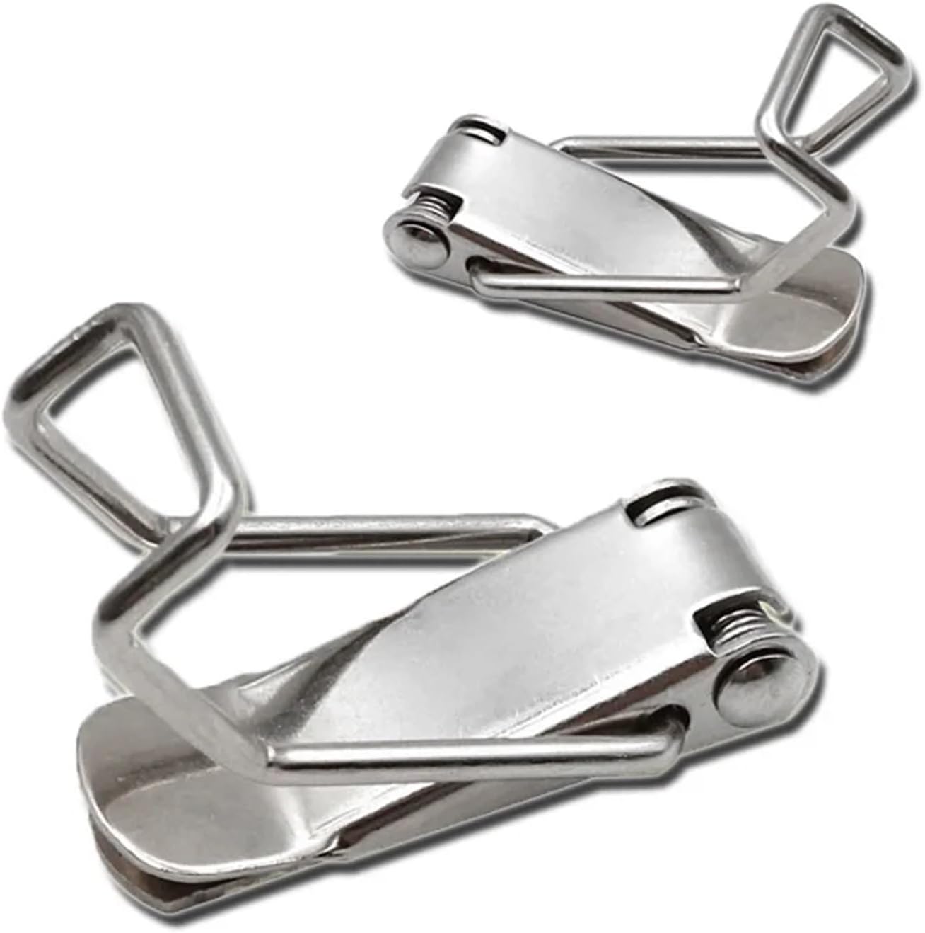 Spring Toggle Latch Car Cabinet Boxes Spring Loaded Latch Catch Stainless Steel Hasp Toolbox Buckle 115A-B 1Pcs(201Stainless SteelA)