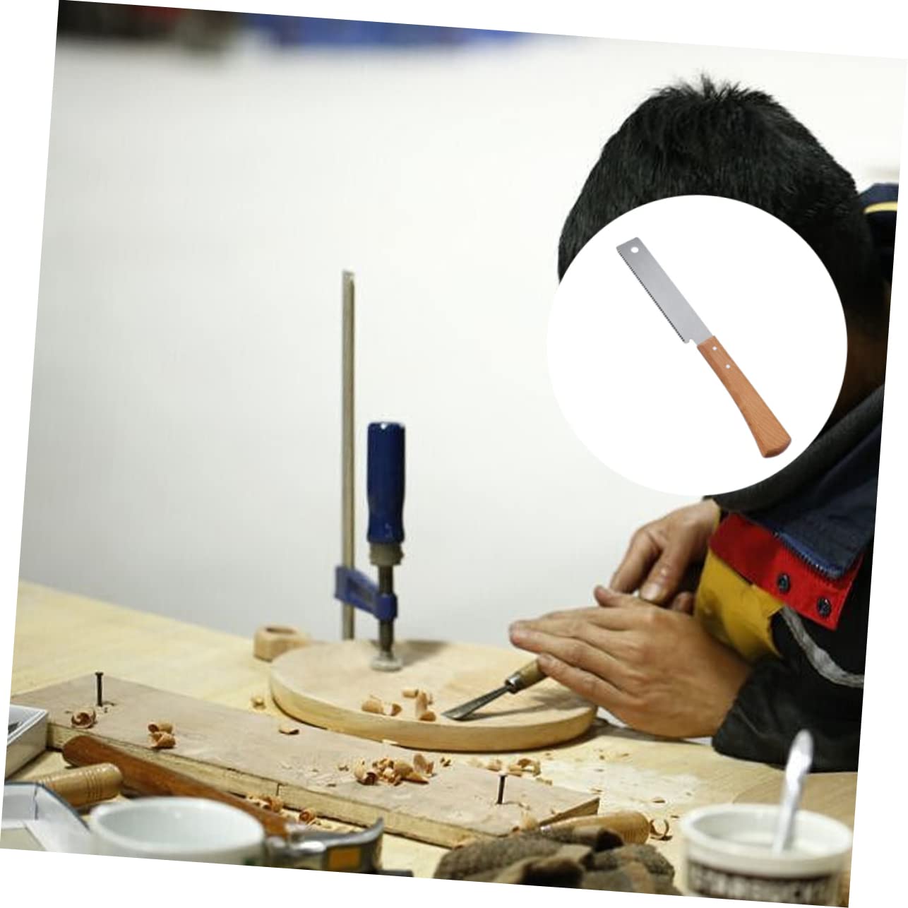 Mipcase 2 Pezzi Seghetto con Ergonomico Seghetto Fine per Tagli Precisi Utensile DIY per Giardinaggio e Lavorazione Del