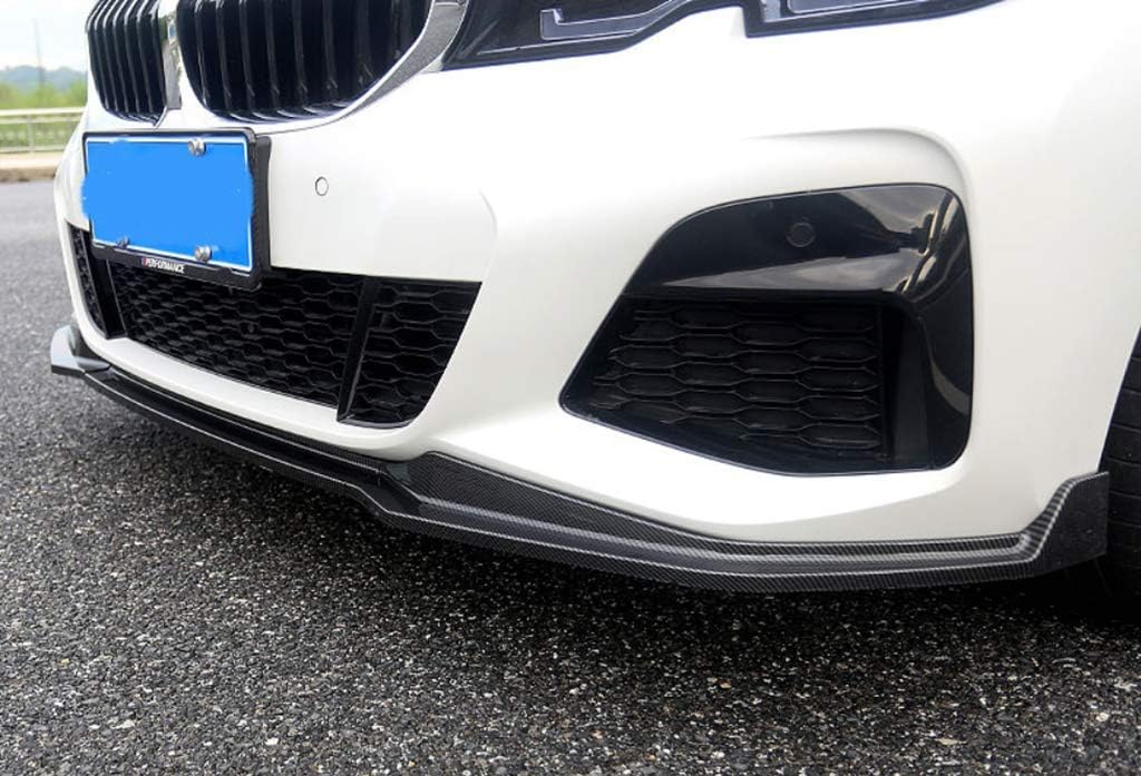 New Protective Front Lip Spoiler (Only for MP Bumper) Compatible with BMW 3 Series G20 Sedan 2020-2021 316i 318i 320i 328i 330i 335i 340i (Carbon Look)