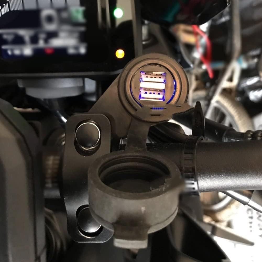 Interruttore di controllo del finestrino dell'auto Staffa di navigazione per moto Dual USB per caricabatterie per adattatore presa di corrente con linea senza perdite per supporto per telefono B&MW S1