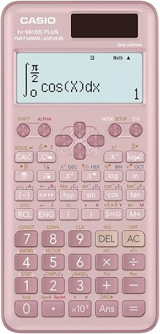 Casio FX-991ESPLUS-2PKWDT Scientific Calculator, Pink
