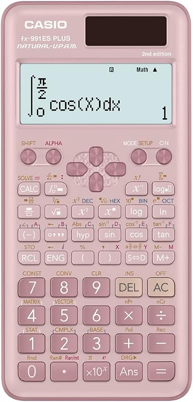 Casio FX-991ESPLUS-2PKWDT Scientific Calculator, Pink