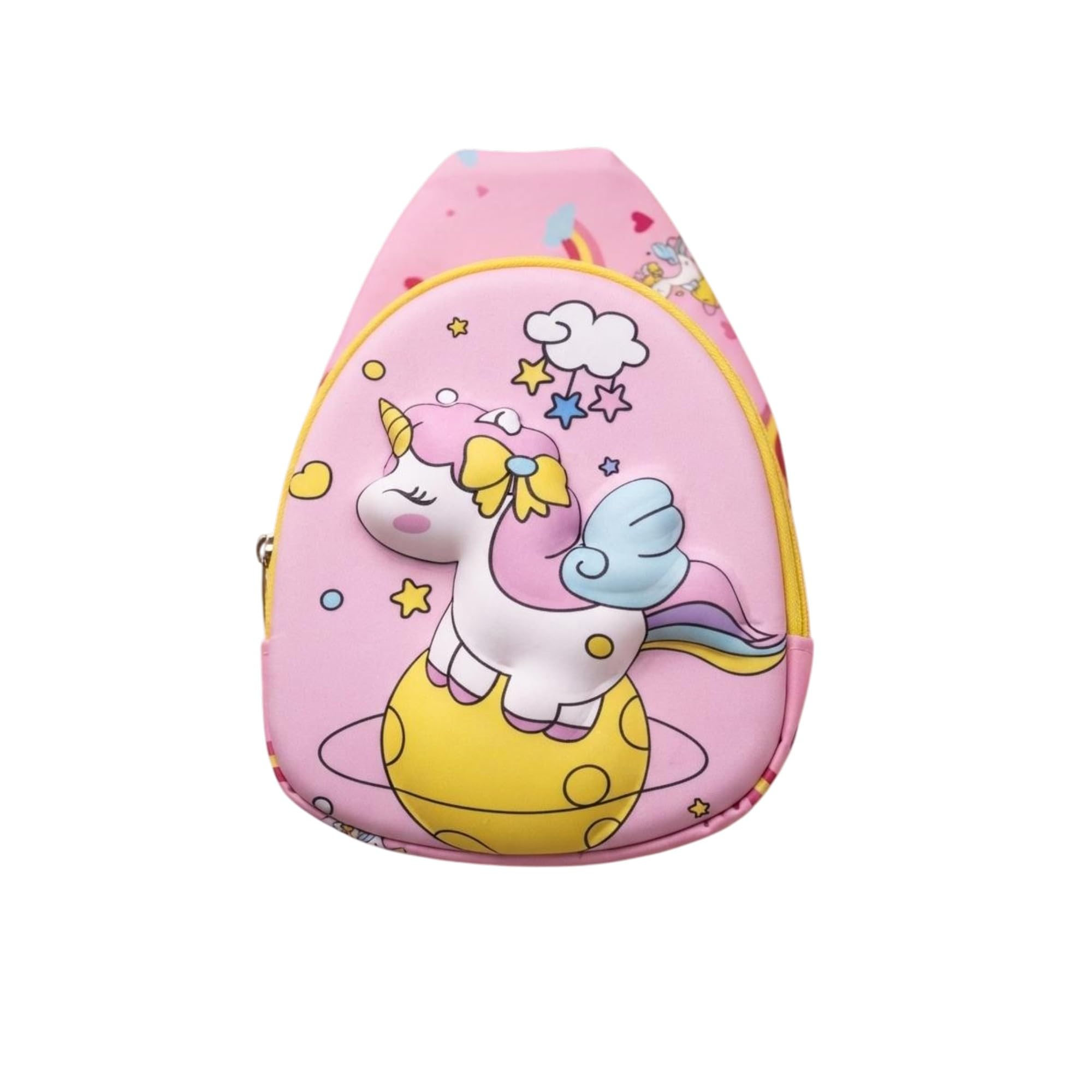 Kids Sling Bag | Cartoon Crossbody Chest Bag for Boys & Girls | Lightweight Nylon Shoulder Backpack | Adjustable Strap | Cute Character Travel Bag for School, Picnic & Daily Use-image-20