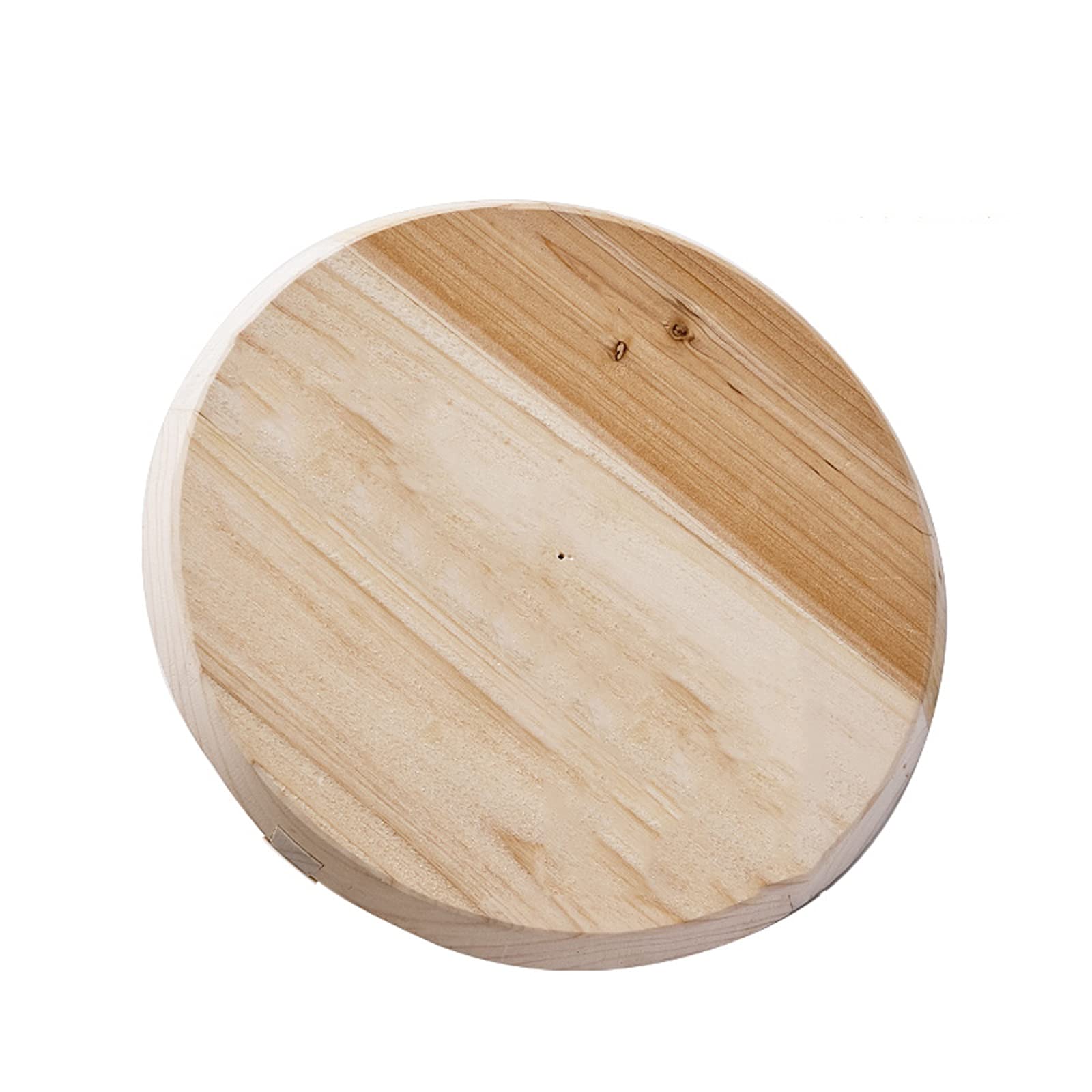 Universeller Retro-Wokdeckel aus Holz, verdickt, handgefertigt. Universeller Topfdeckel für Töpfe, Pfannen und Bratpfannen mit griffiger Oberfläche. Passend als Ersatzdeckel für Bratpf,B-38cm