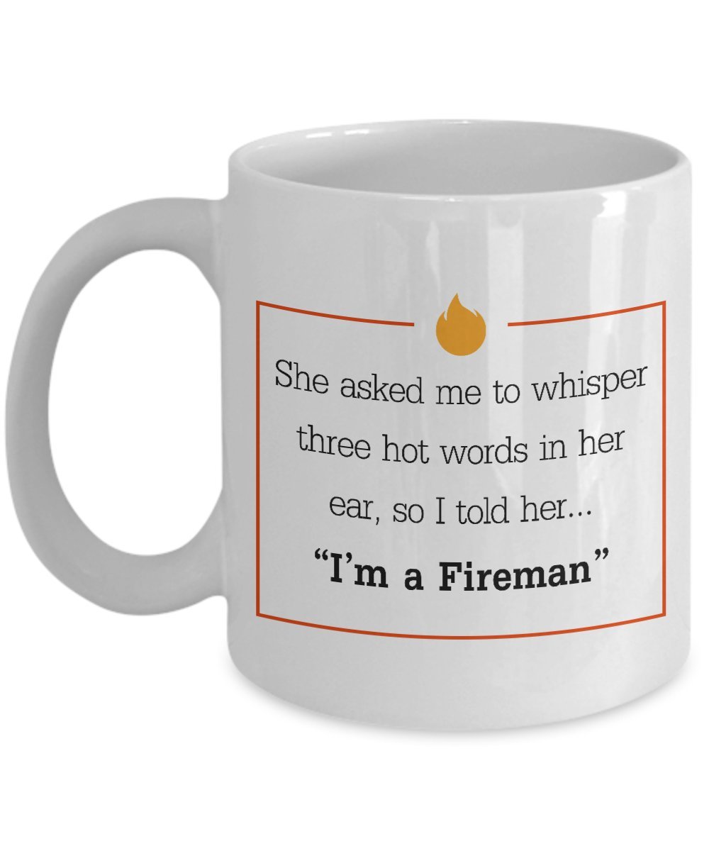 Funny Christmas Unique Gifts for Firefighters — funny ceramic mug from ShopProudGifts