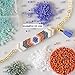 Miyuki Delica Seed Beads Bundle: Size 11/0, Seafoam Mist Collection - DB078, DB079, DB084-3 Tubes of 7.2 Grams ea