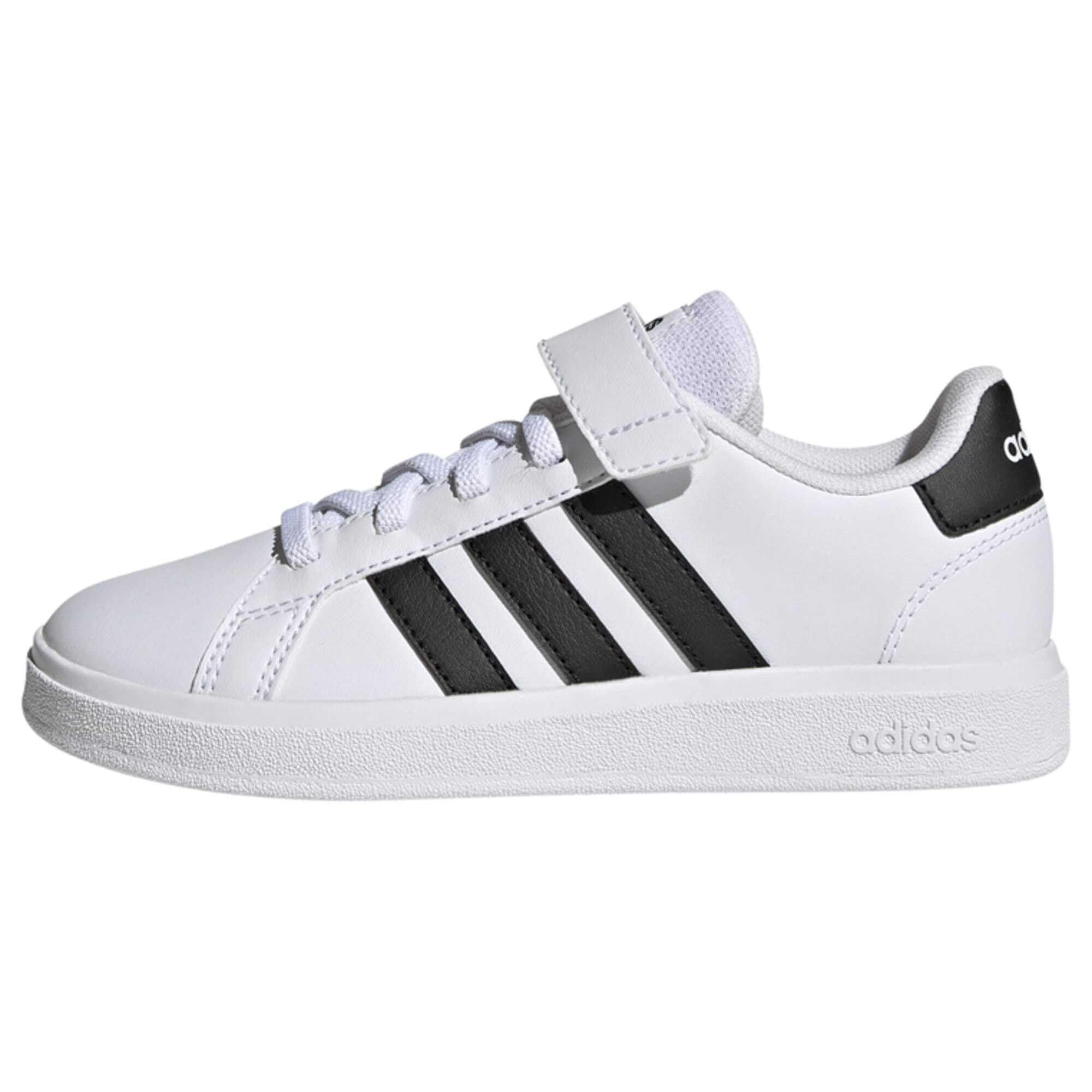 adidas Grand Lifestyle Court Elastic Lace and Top Strap Shoes, Zapatillas Niños