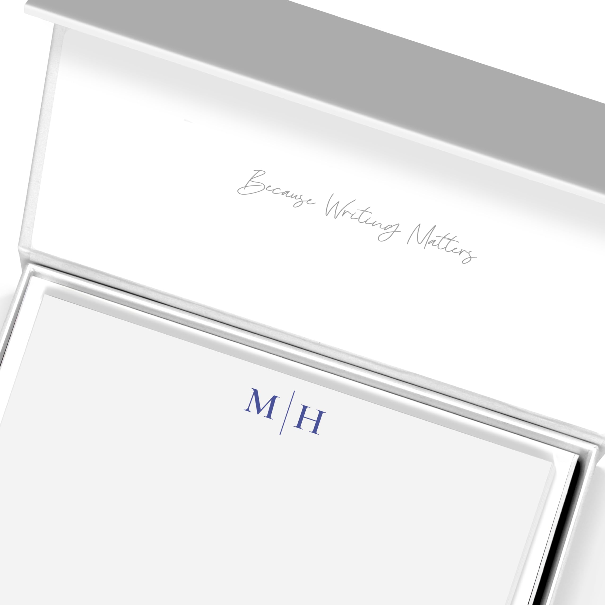 Me Loovely Classic Design Personalised Notecards and Envelopes Set Blank Greeting Card Customized Correspondence Cards Luxury Stationary | (A6 Size, Pack of 10)