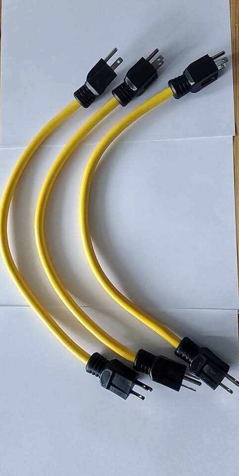 Double Male Extension Cord Adapter