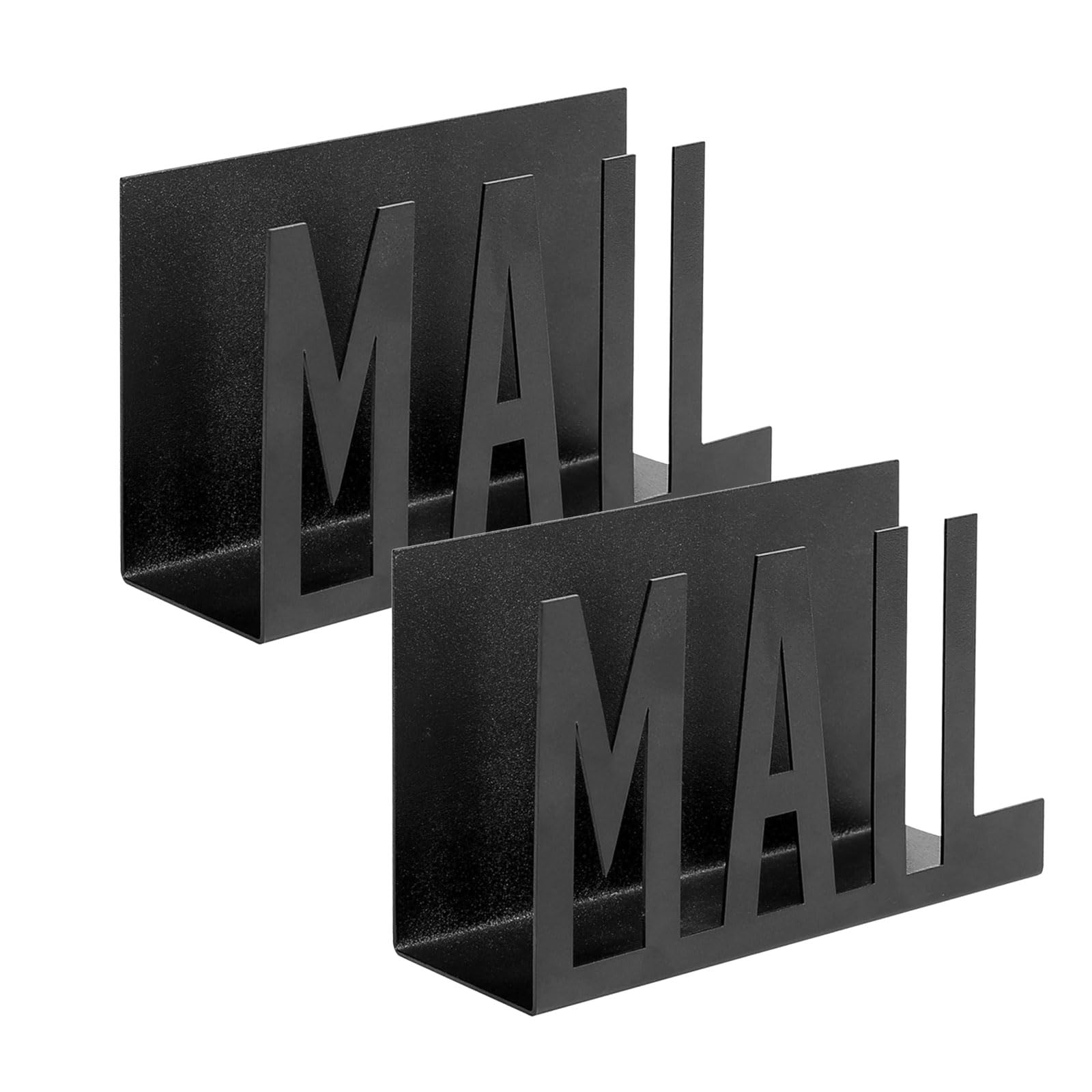HDOYTXXM Desktop File Holder Metal Cutout Iron Mail Organiser Desktop Letter Sorter Documents and Notepads Storage Rack Vertical Mail Sorter
