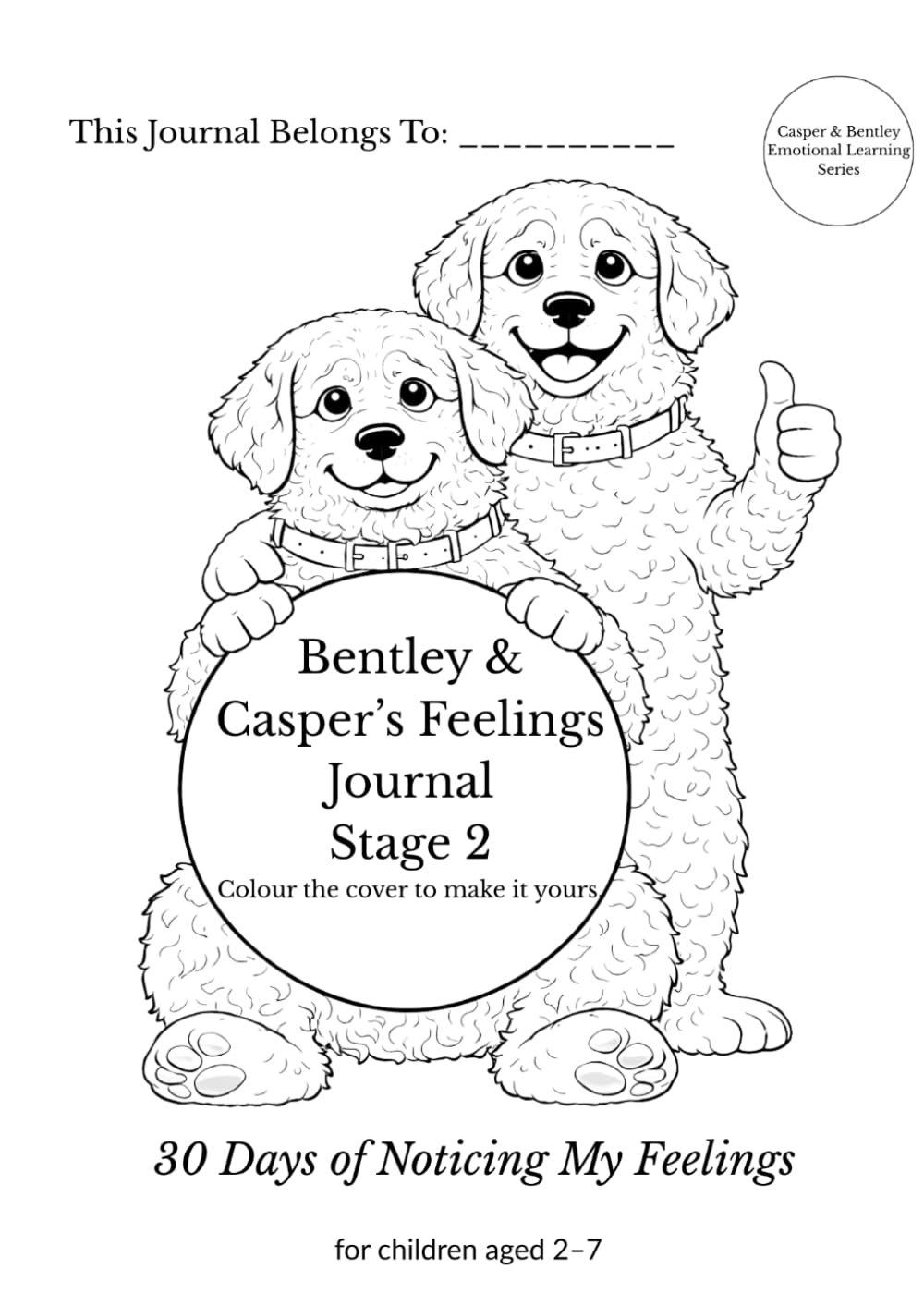 ADHD Feelings Journal for Pre-School Children – Simple Emotional Awareness Workbook: Stage 2