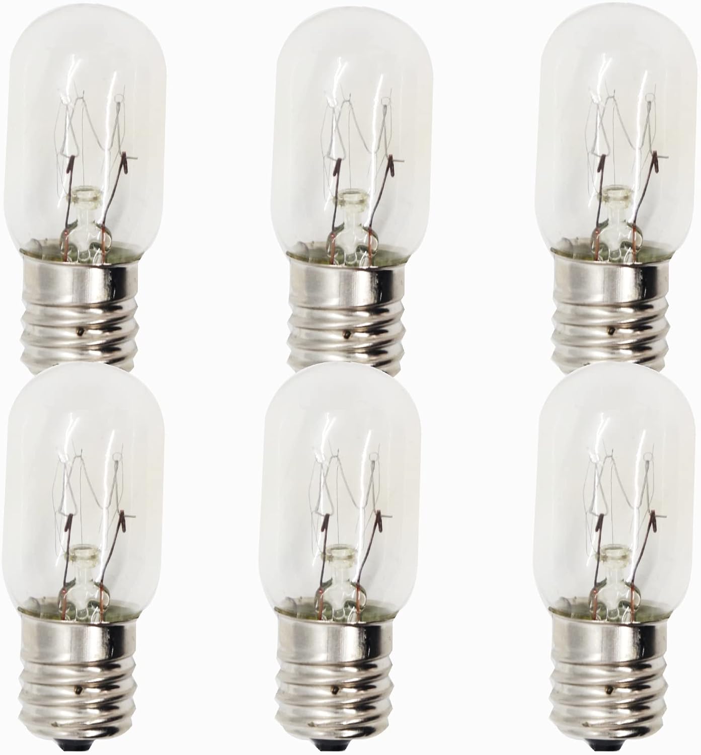 Upgraded 10692 Microwave Bulb 110-130V Wide Voltage T7 E17 25W Compatible with GE Appliance Bulb Excellent Quality-1 Year QA (6pack) Upgraded 10692 Microwave Bulb 110-130V Wide Voltage T7 E17 25W Compatible with GE Appliance Bulb Excellent Quality-1 Year QA (6pack)