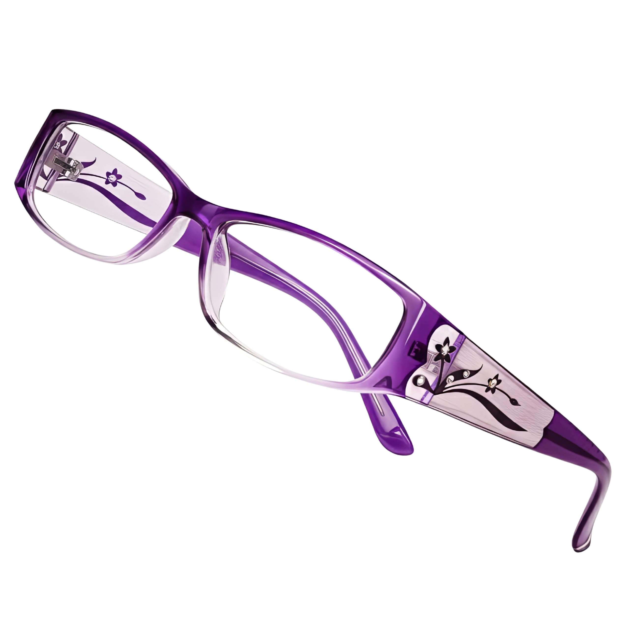 Eyebogo Women's Purple Kaylee Fashion Reading Glasses For Readers For Classy Comfortable Cheaters (, 3.50)