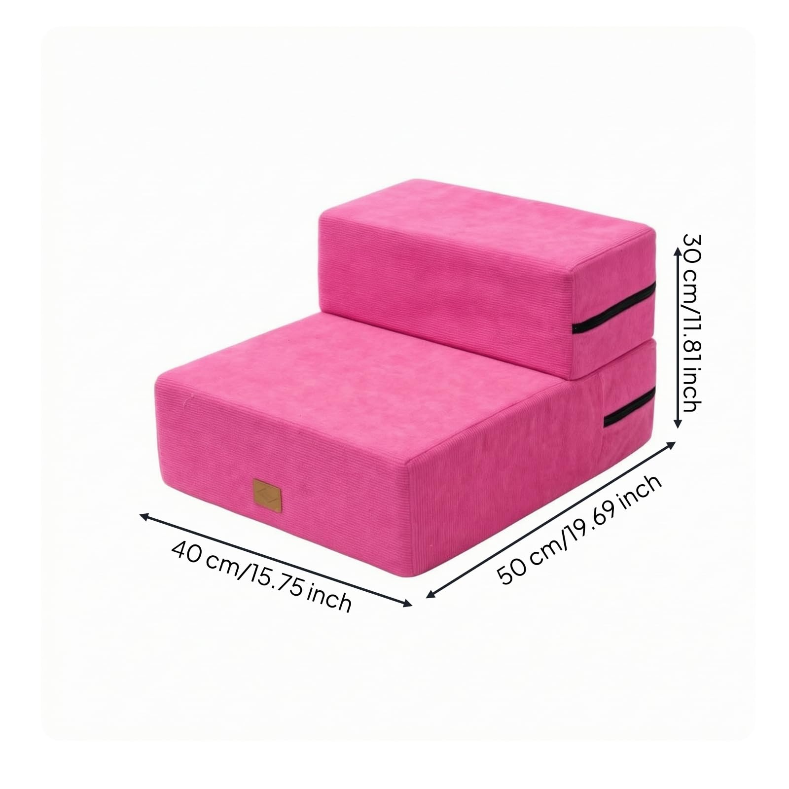 Scaletta per Cani con Fodera Rimovibile, Fucsia